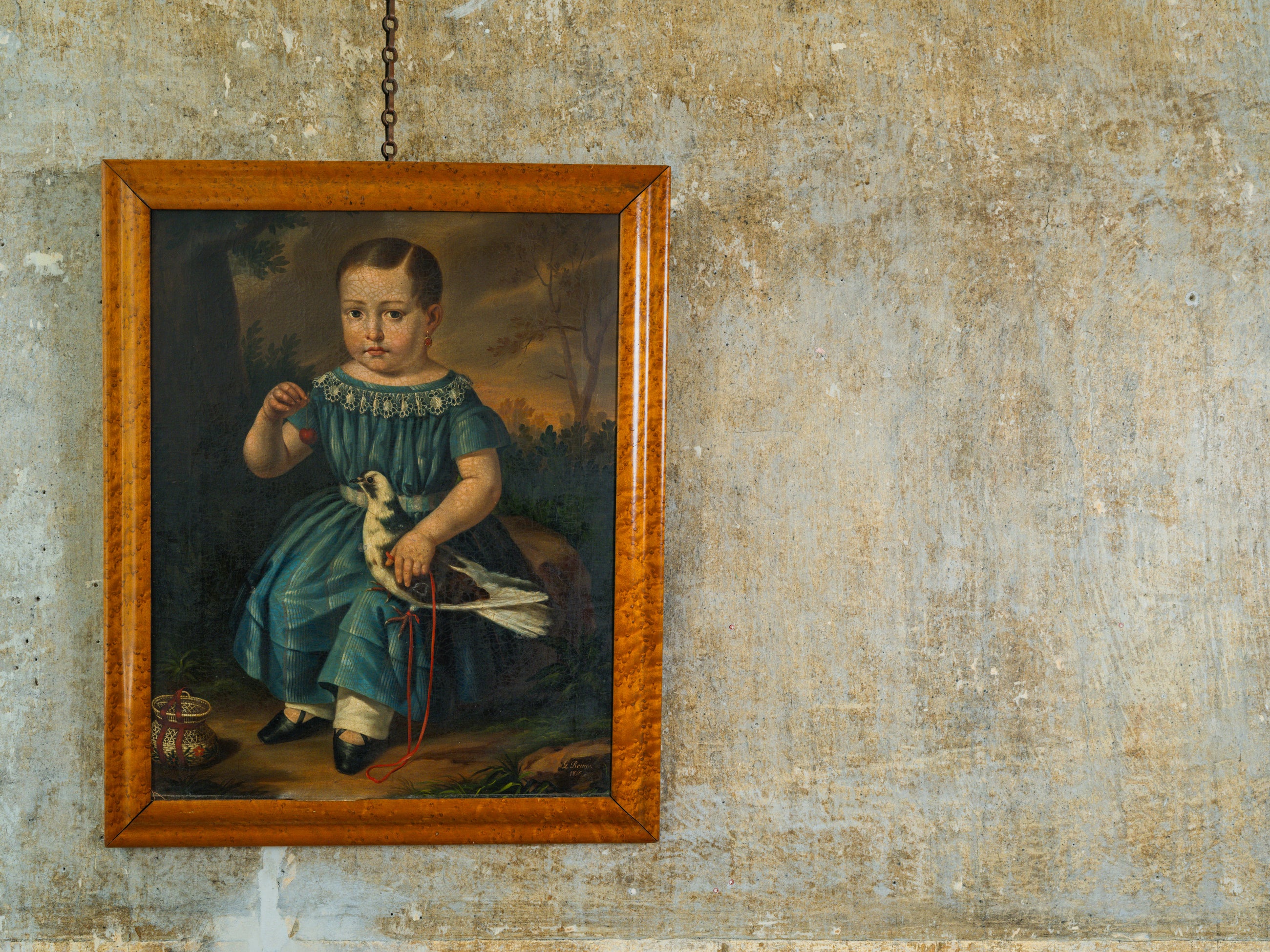 A 19th Century Oil of Seated Boy