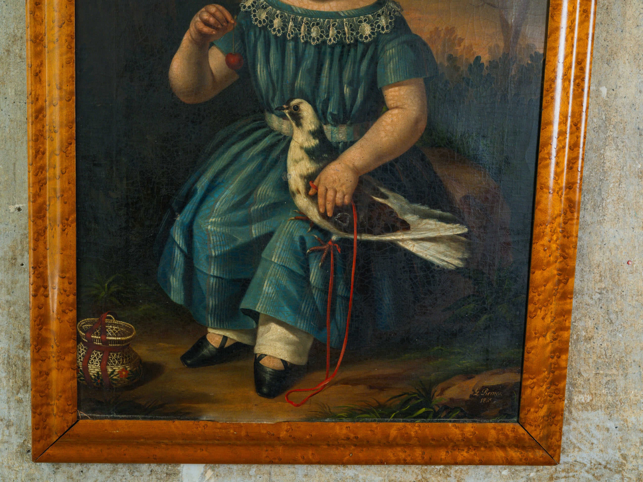 A 19th Century Oil of Seated Boy