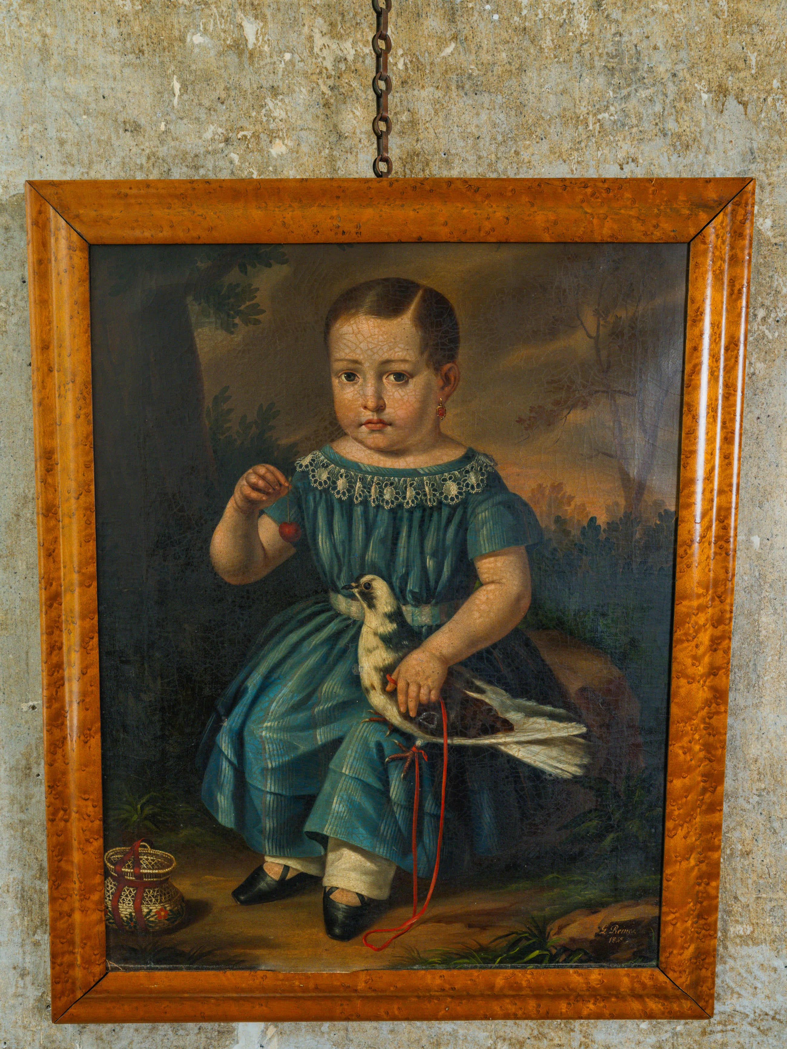 A 19th Century Oil of Seated Boy
