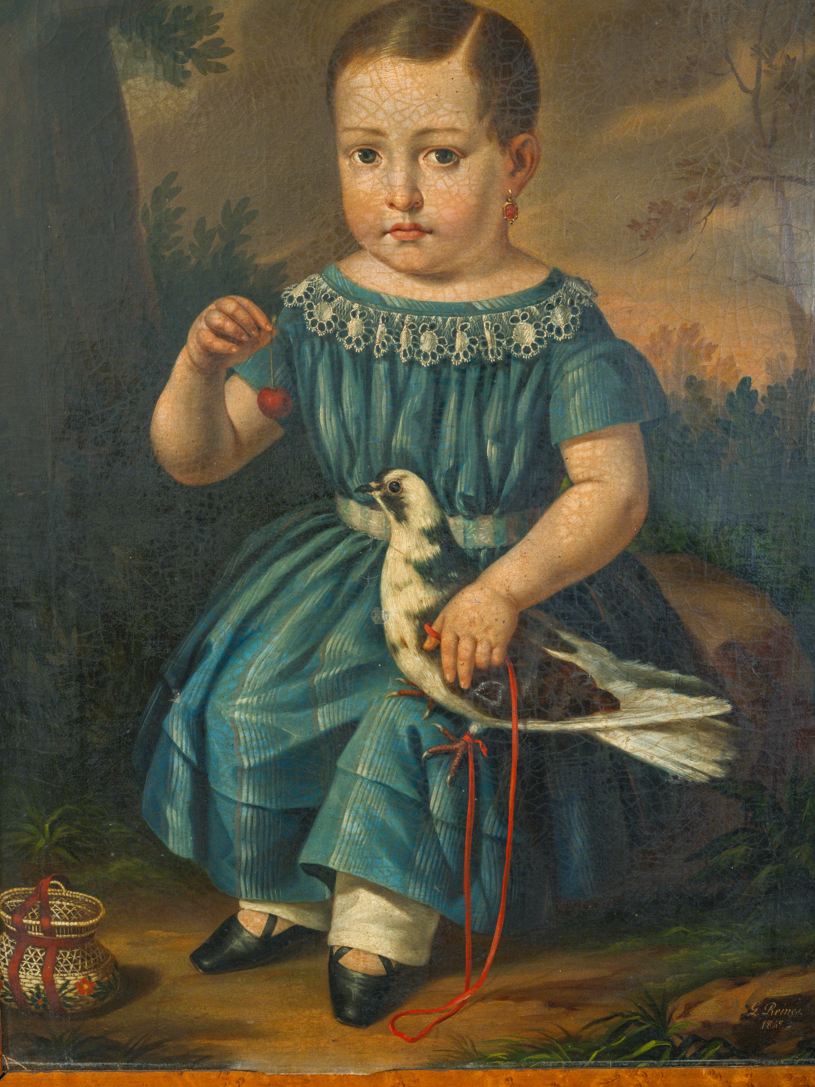 A 19th Century Oil of Seated Boy