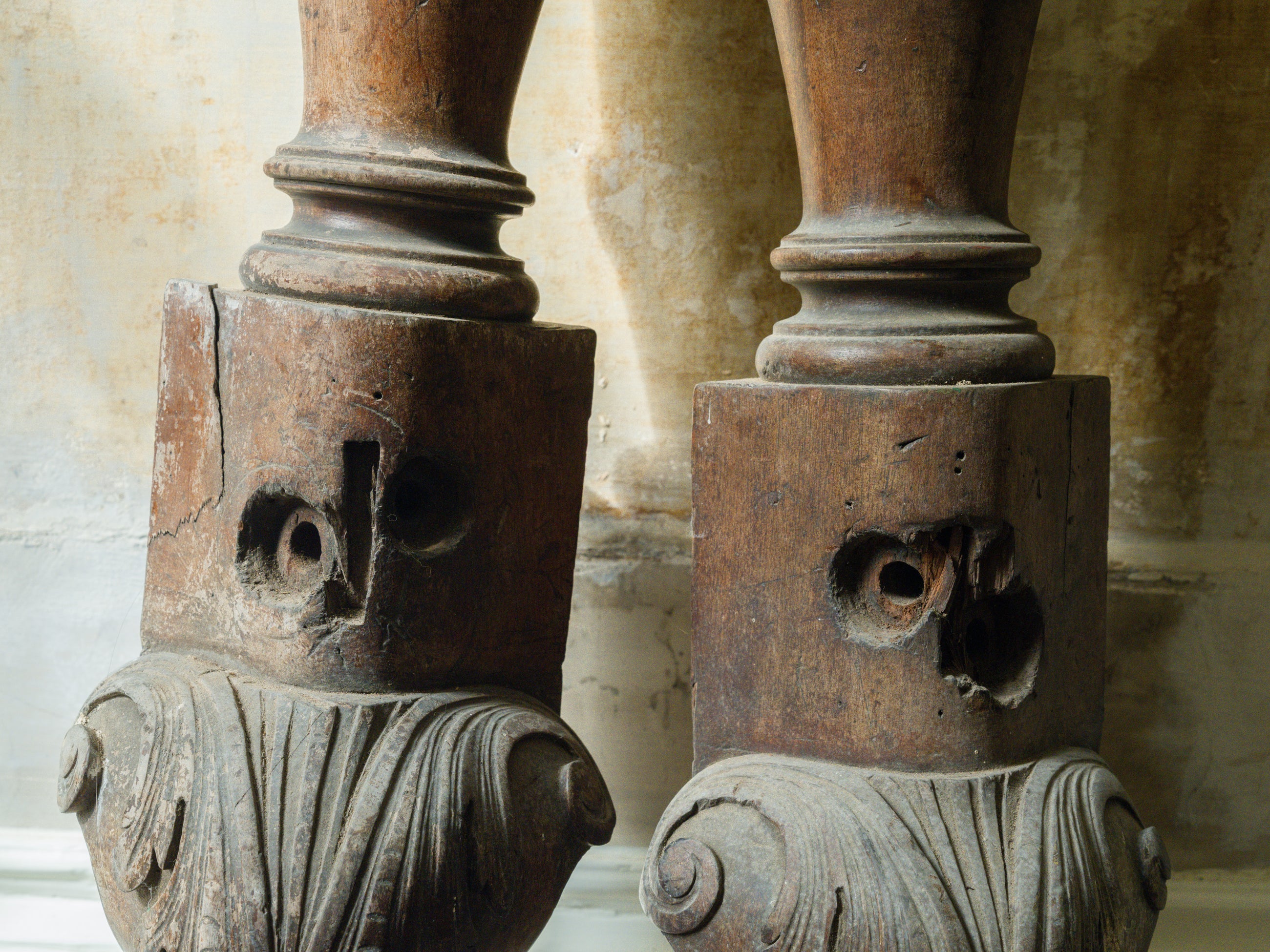 George III Four Poster Bed Legs