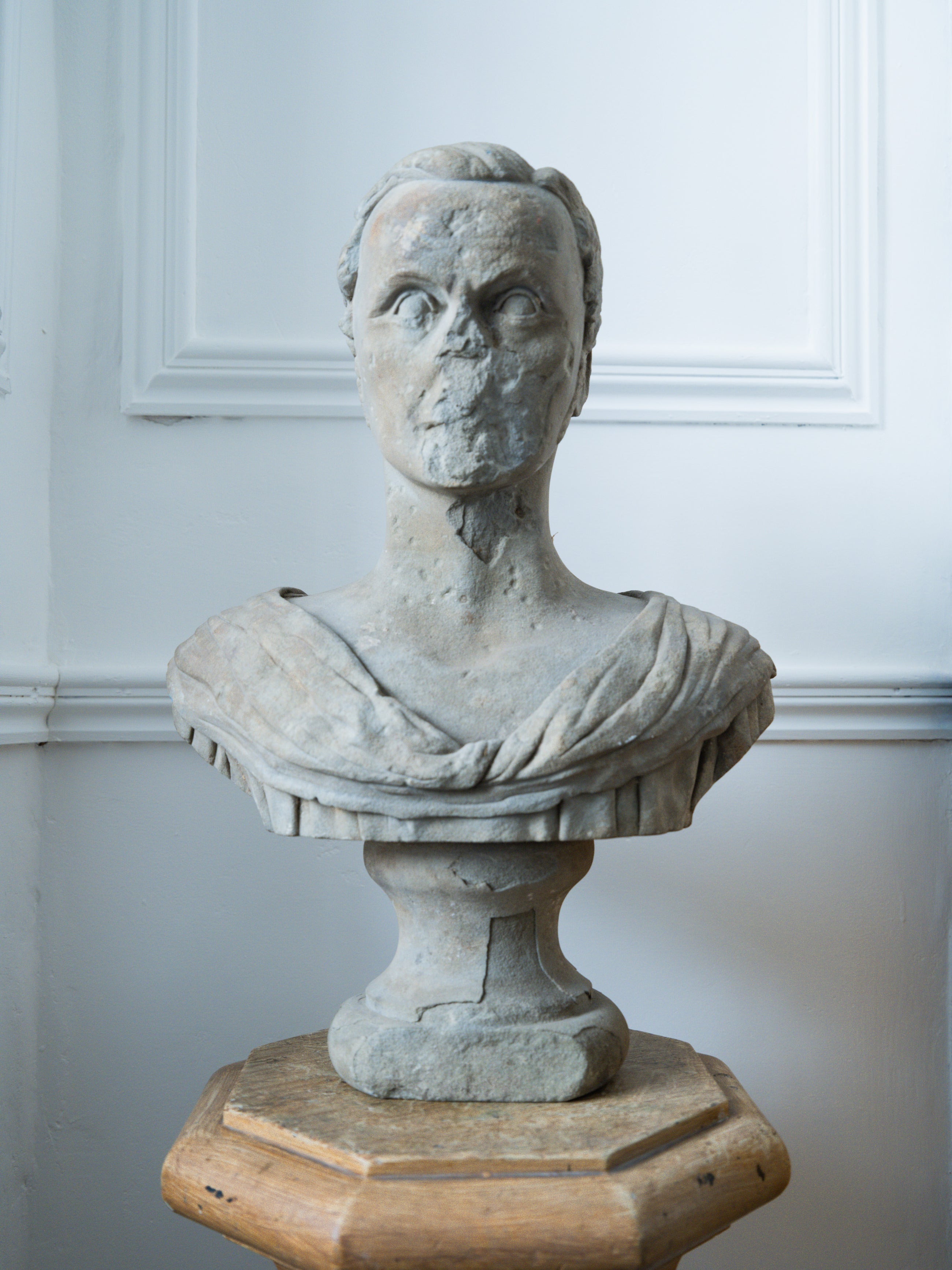 An 18th Century Carved Stone Male Bust