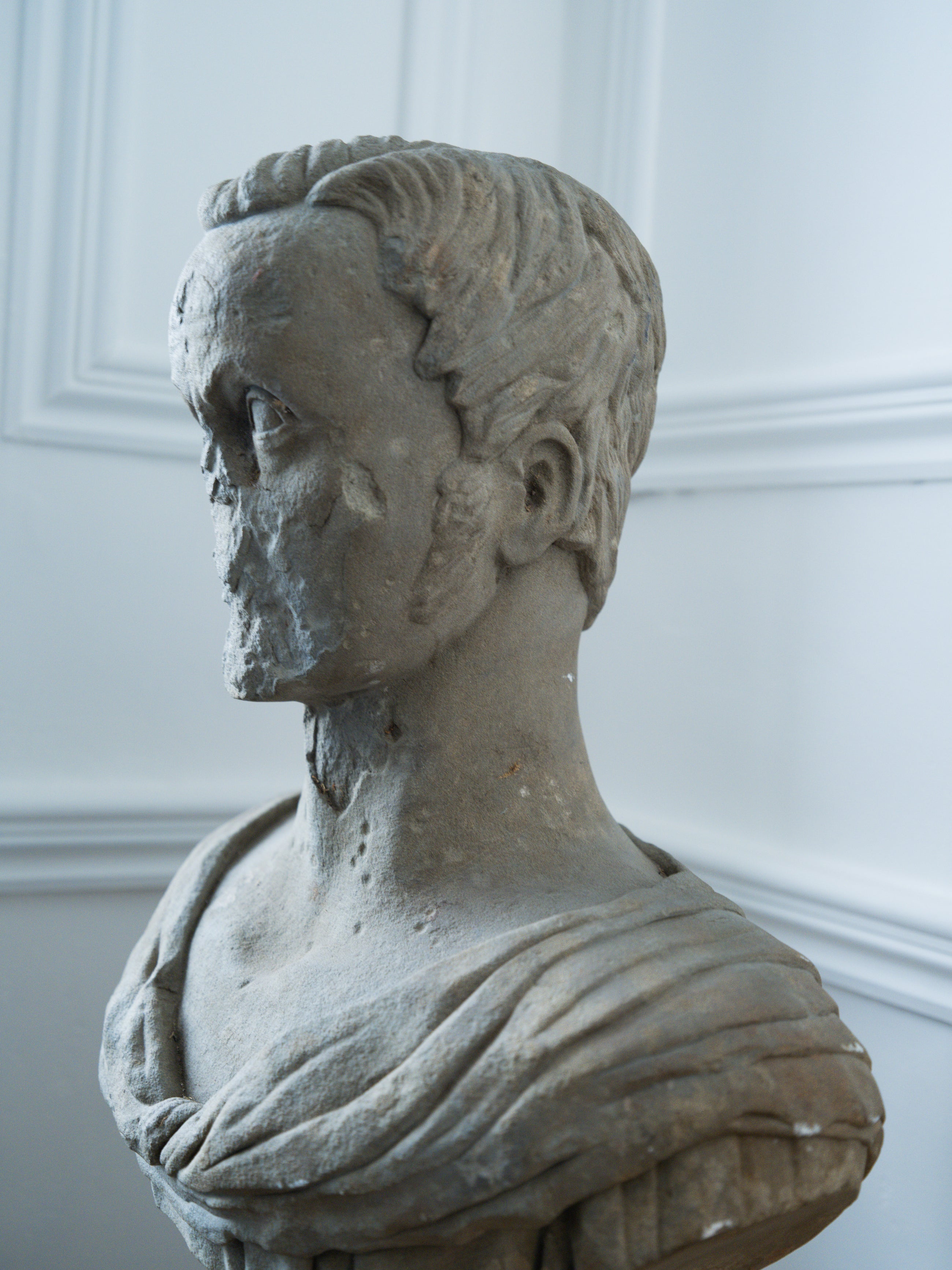 An 18th Century Carved Stone Male Bust