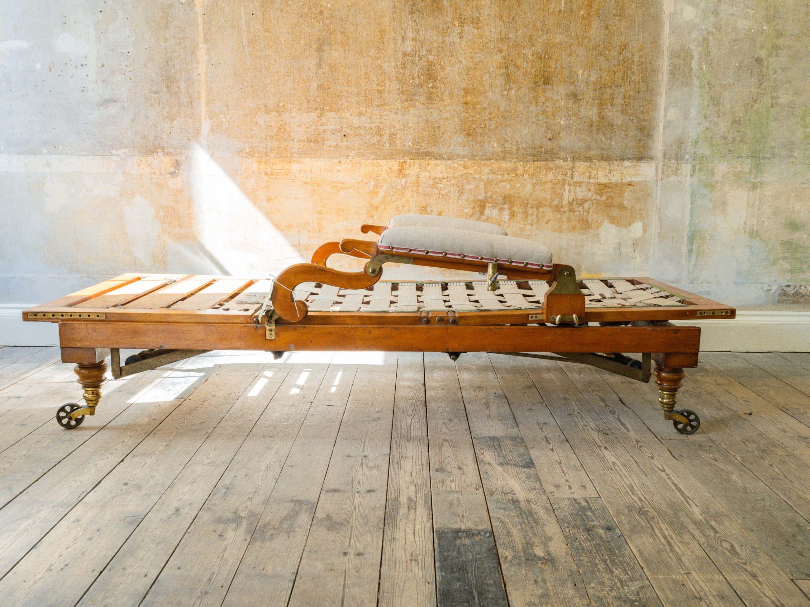 A Large 19th Century Bespoke Day Bed