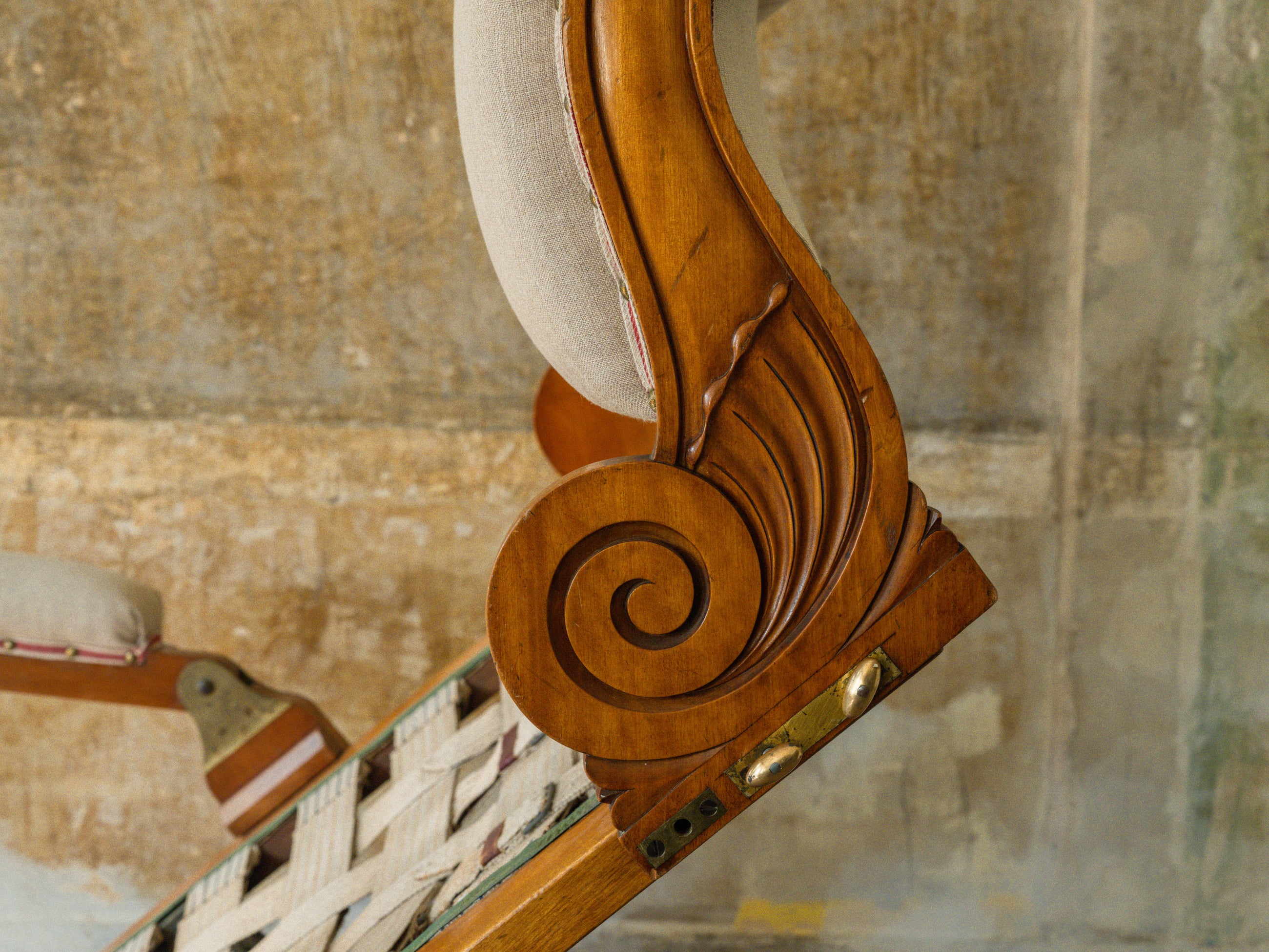 A Large 19th Century Bespoke Day Bed