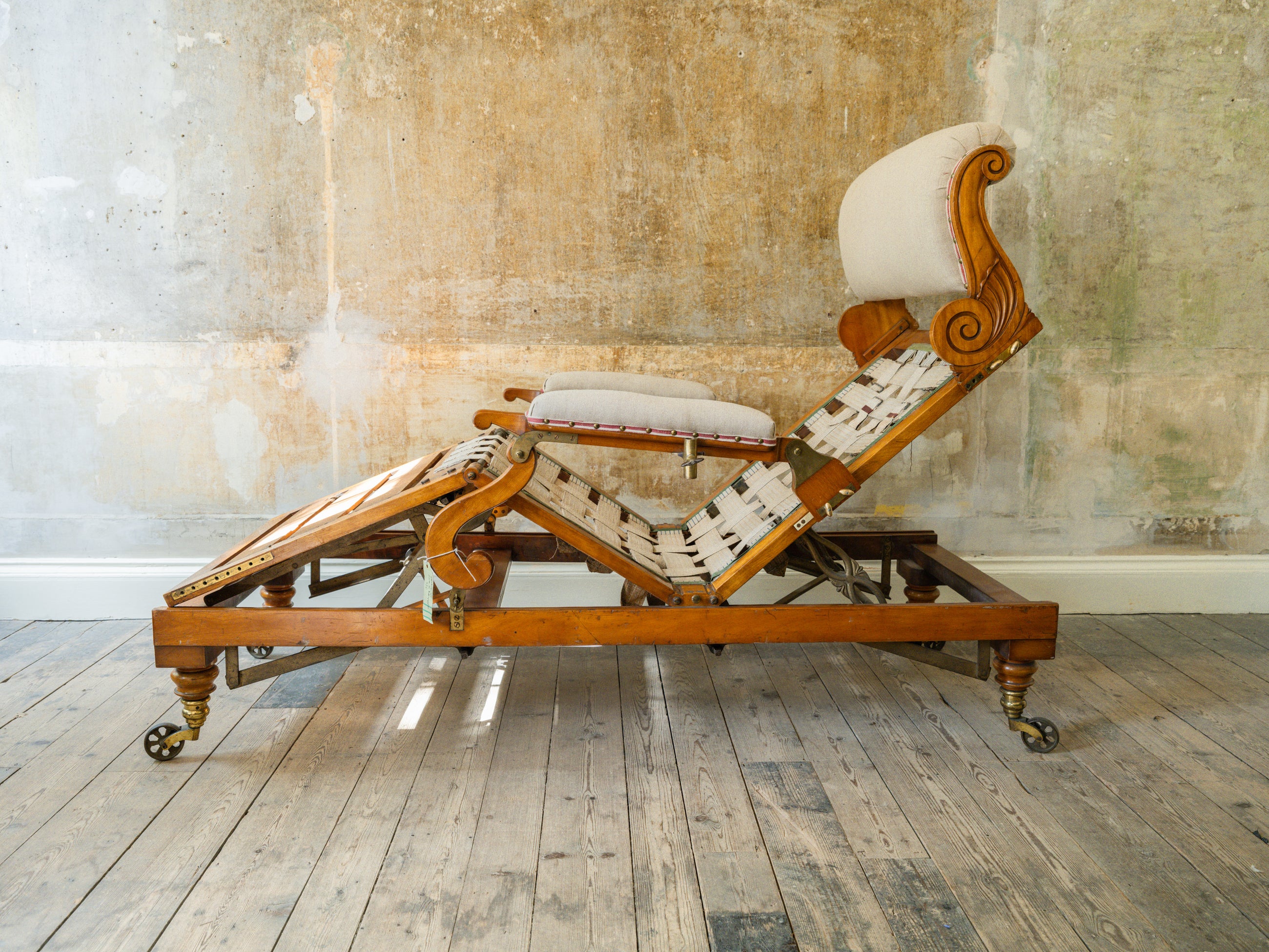 A Large 19th Century Bespoke Day Bed