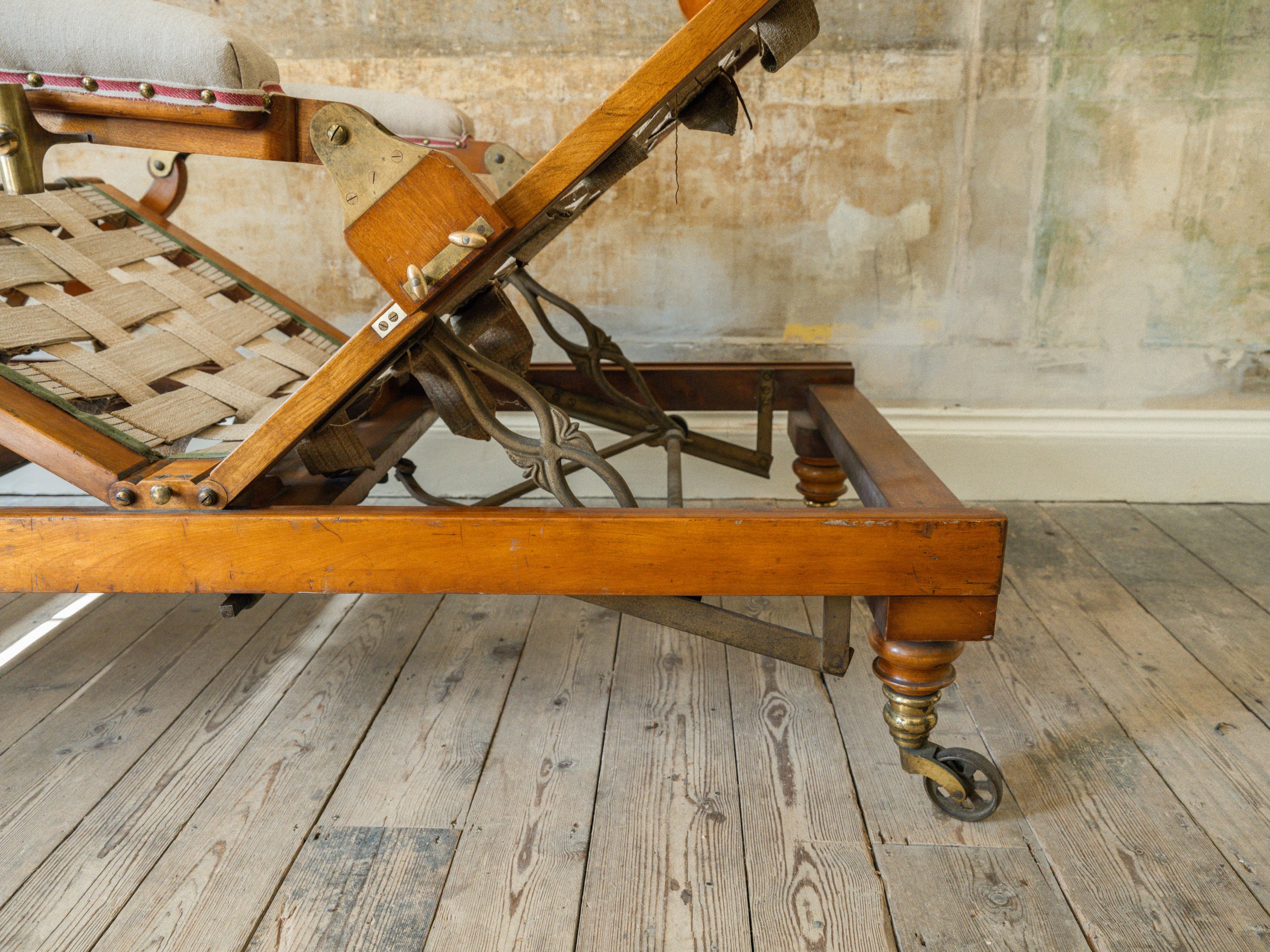 A Large 19th Century Bespoke Day Bed