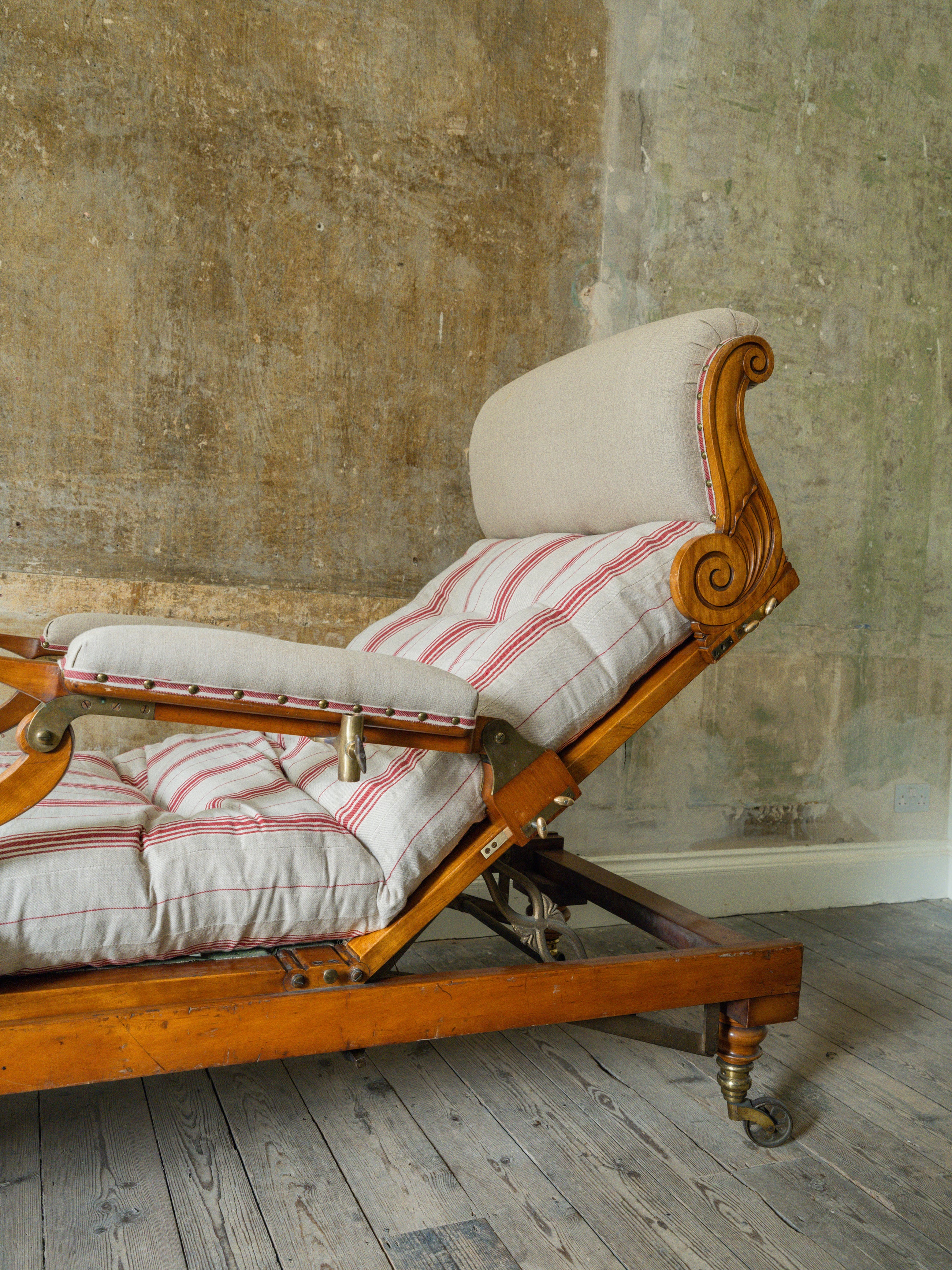 A Large 19th Century Bespoke Day Bed