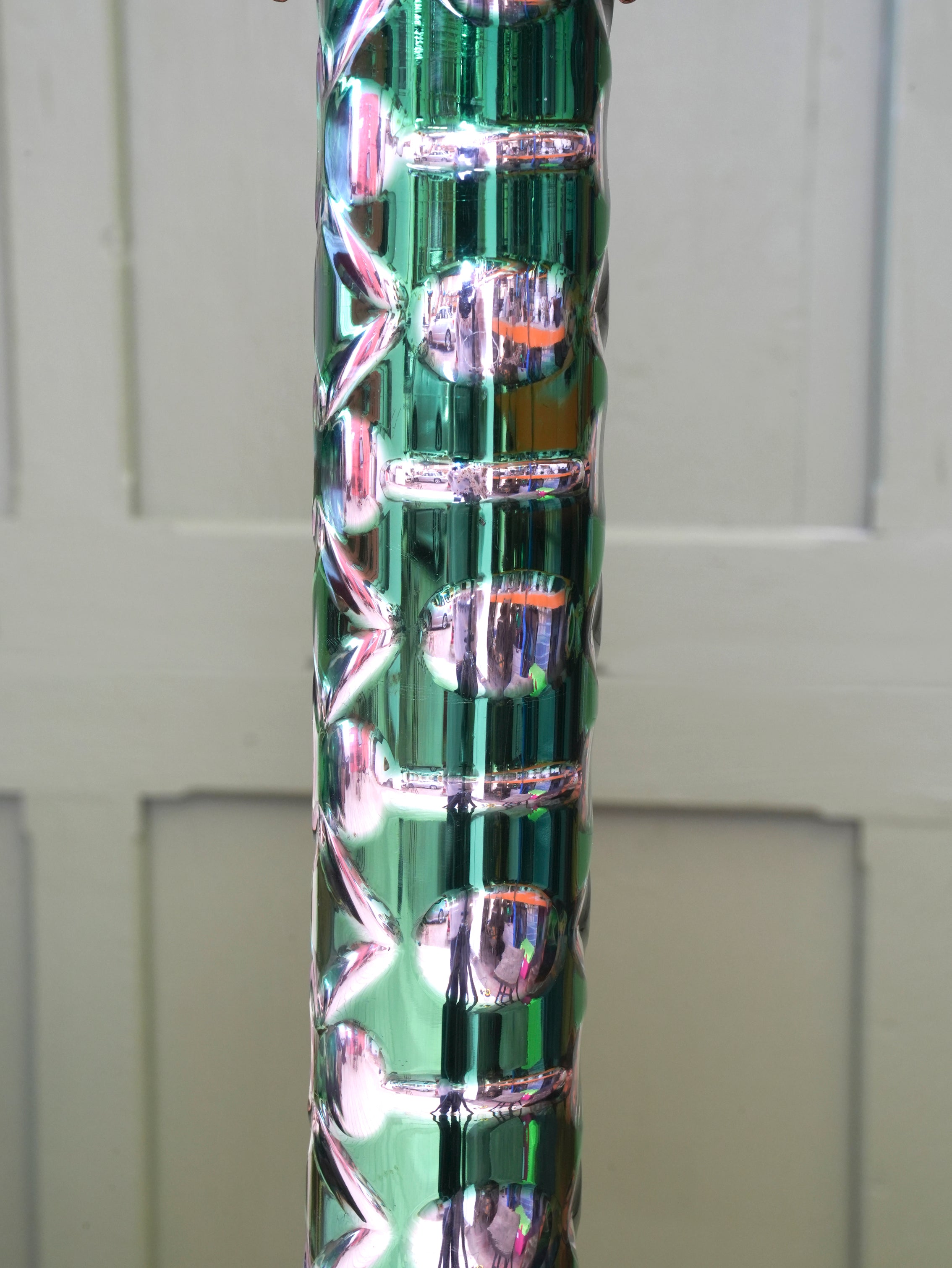 A large Scale 19th Century Cut Glass Table Lamp