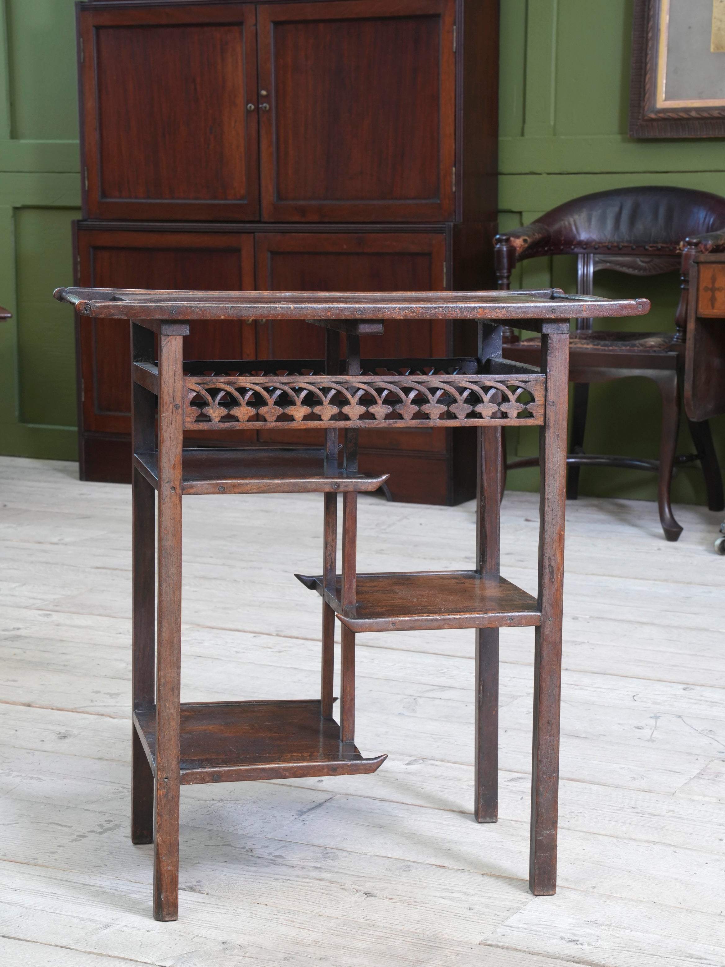 An Anglo Japanese Walnut Occasional Table