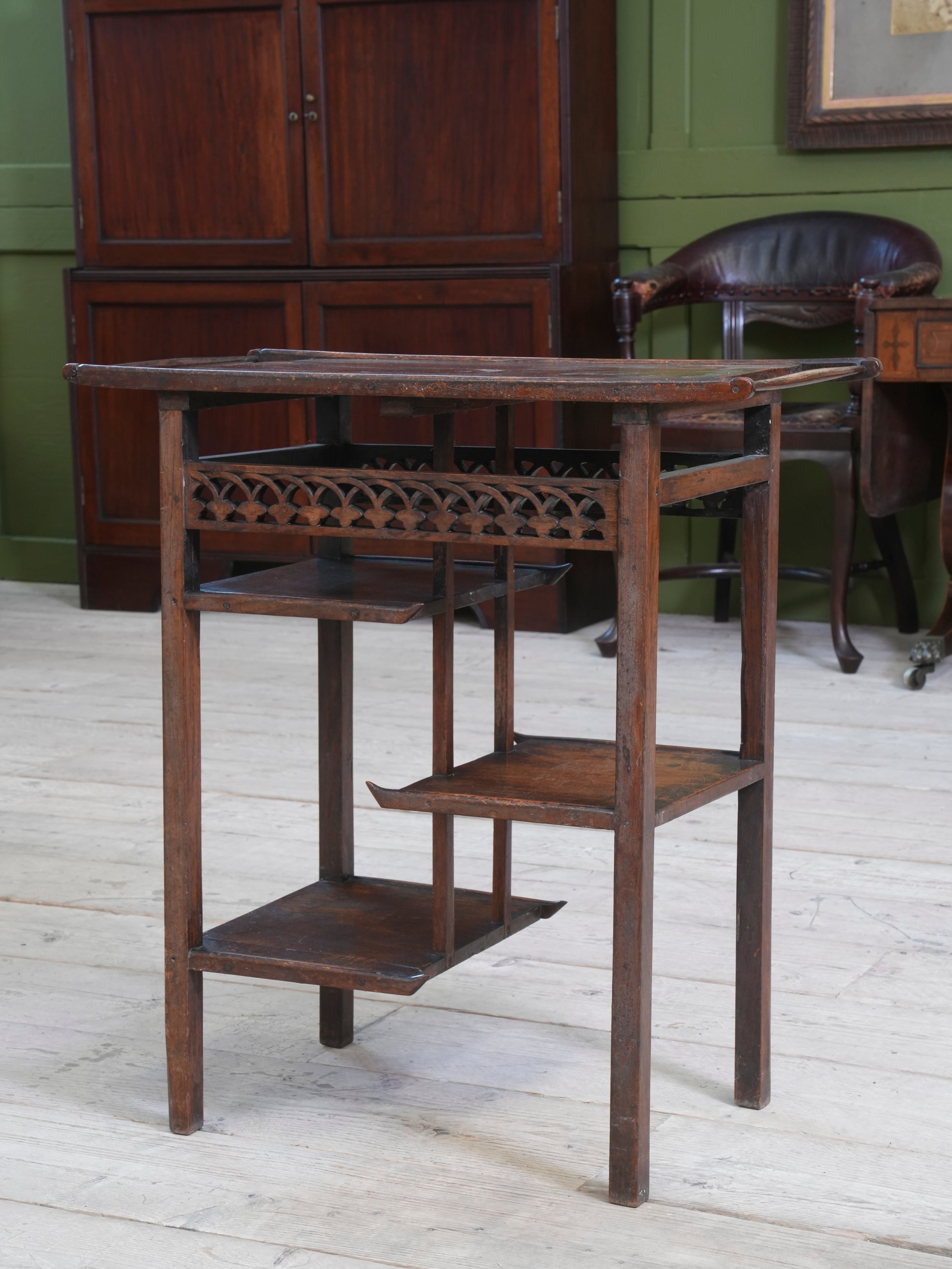 An Anglo Japanese Walnut Occasional Table