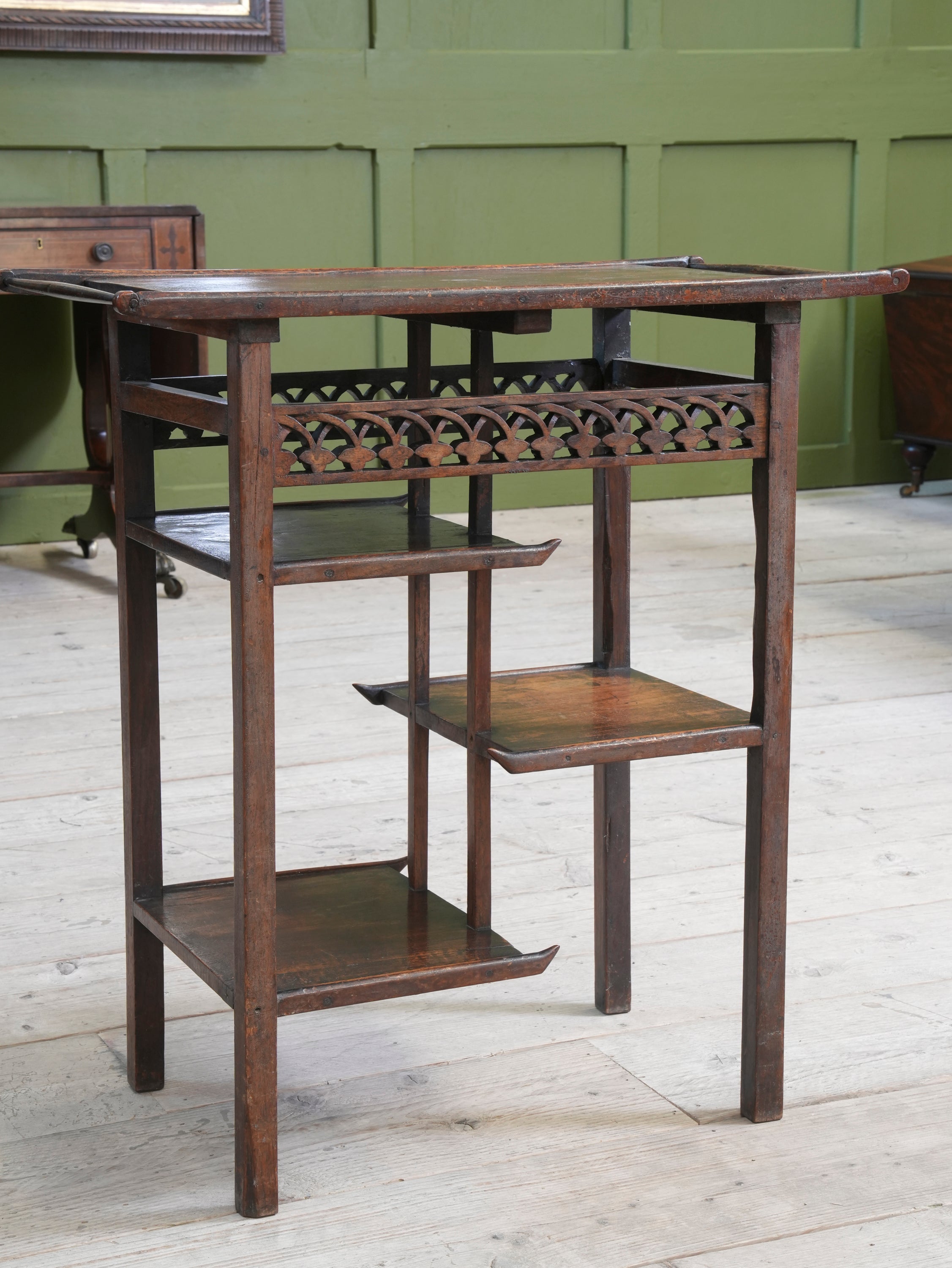 An Anglo Japanese Walnut Occasional Table
