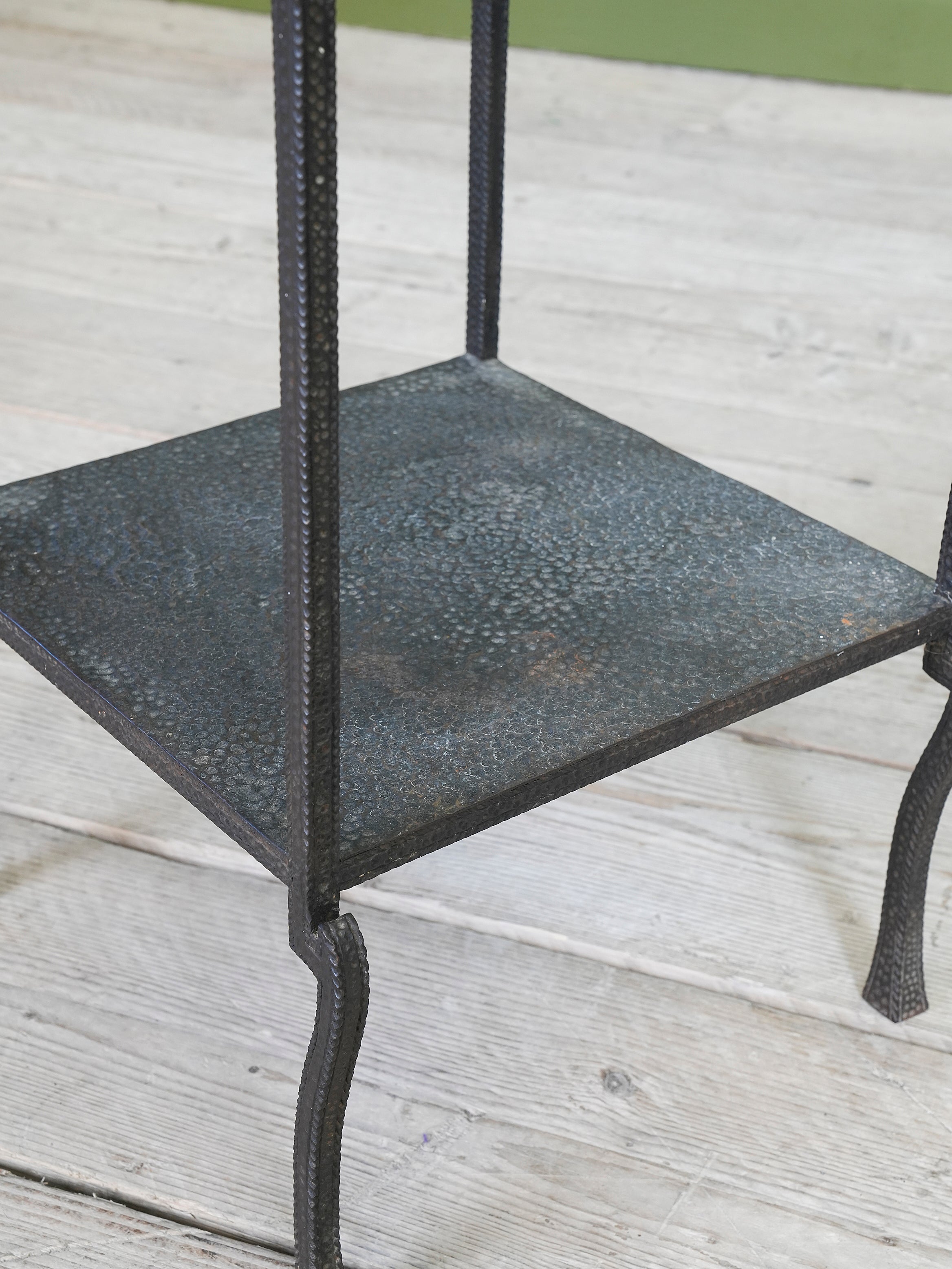 A Beaten Metal Secessionist Side Table
