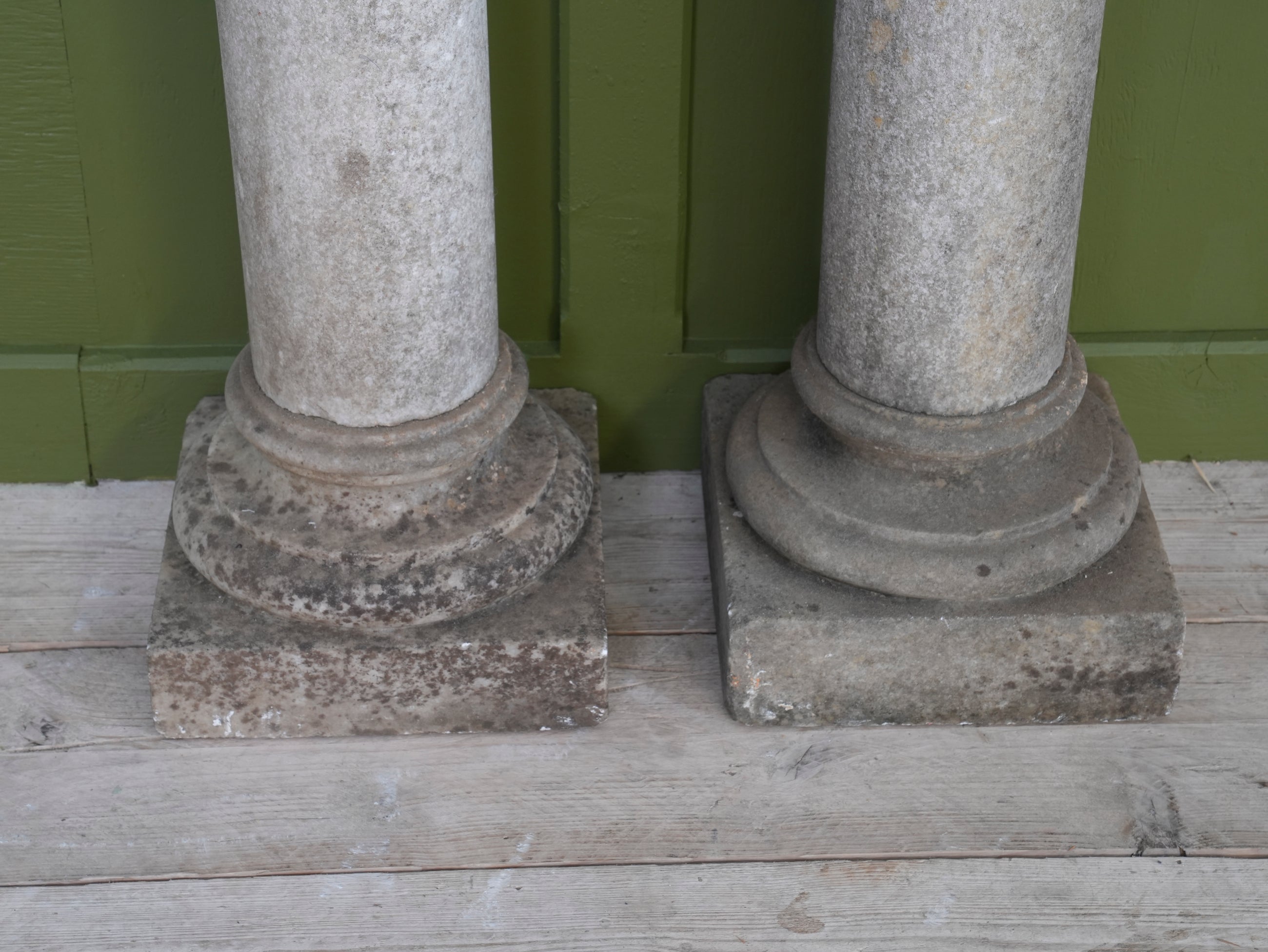 A Pair of 19th Century Marble Columns