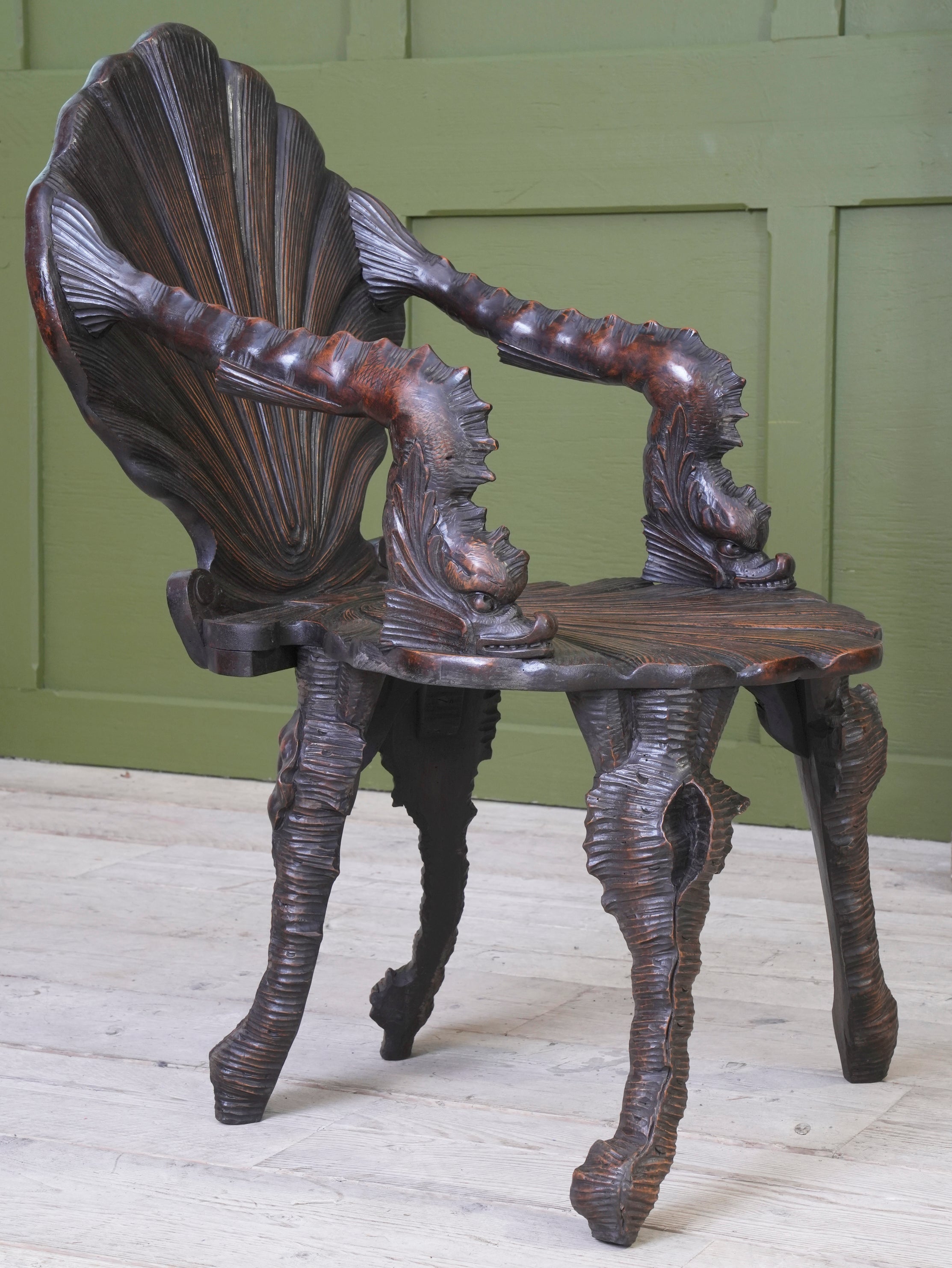 A 19th Century Walnut Grotto Chair