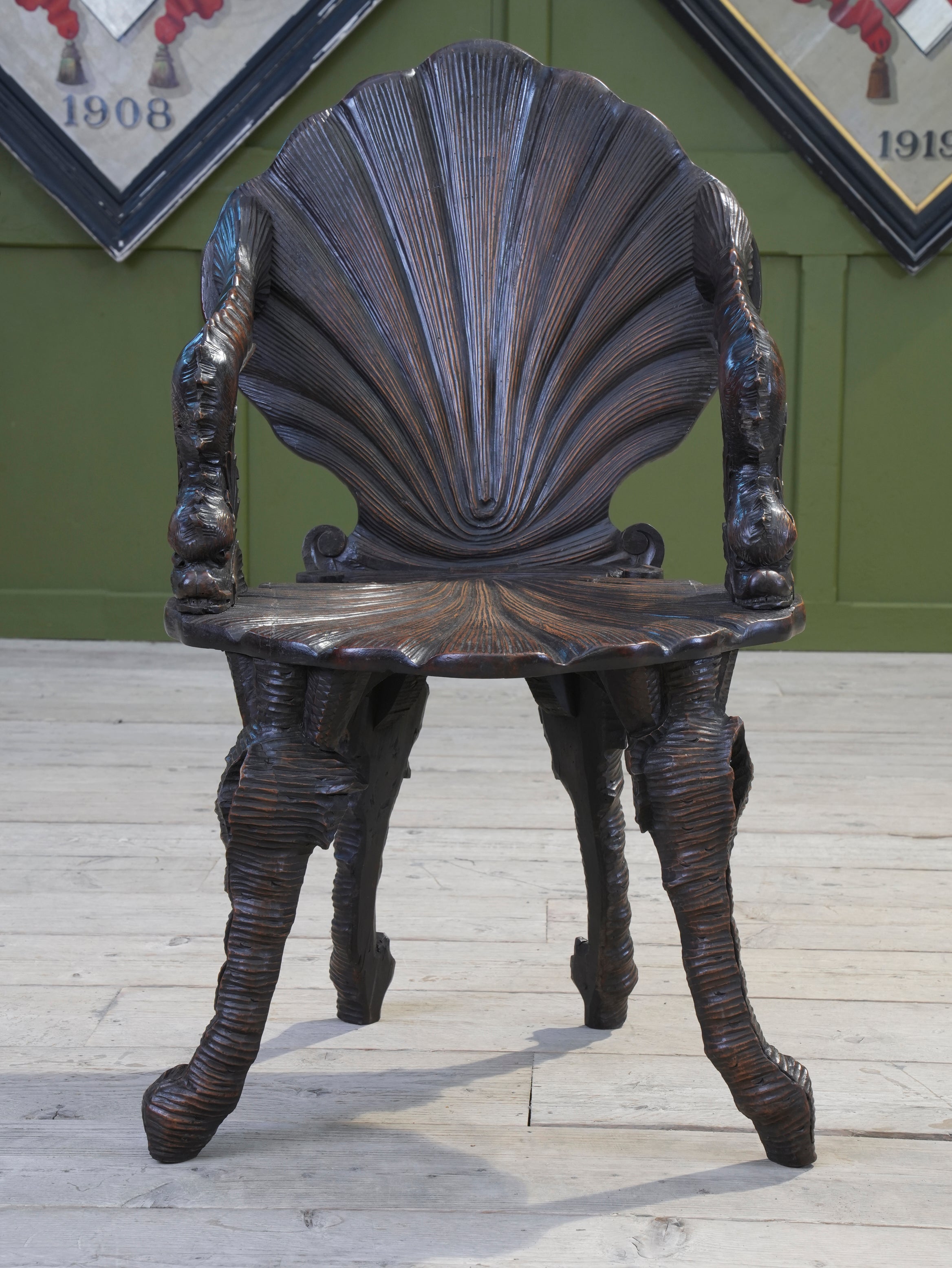 A 19th Century Walnut Grotto Chair