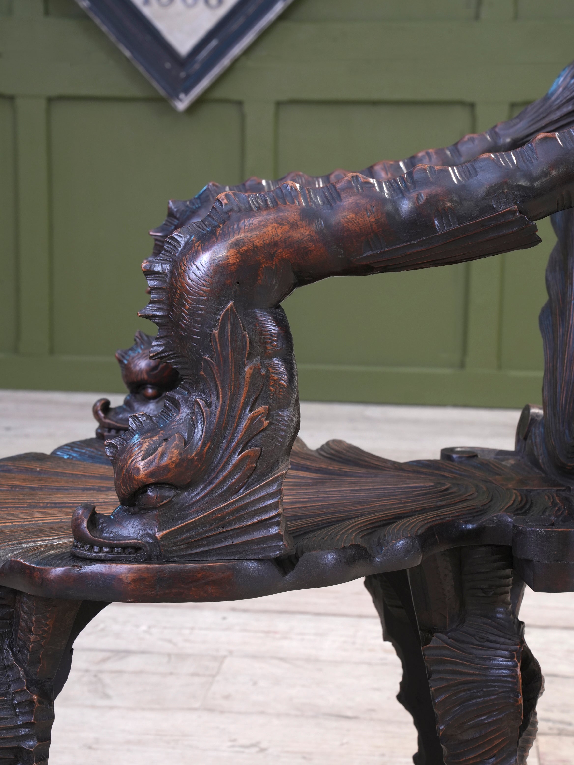 A 19th Century Walnut Grotto Chair