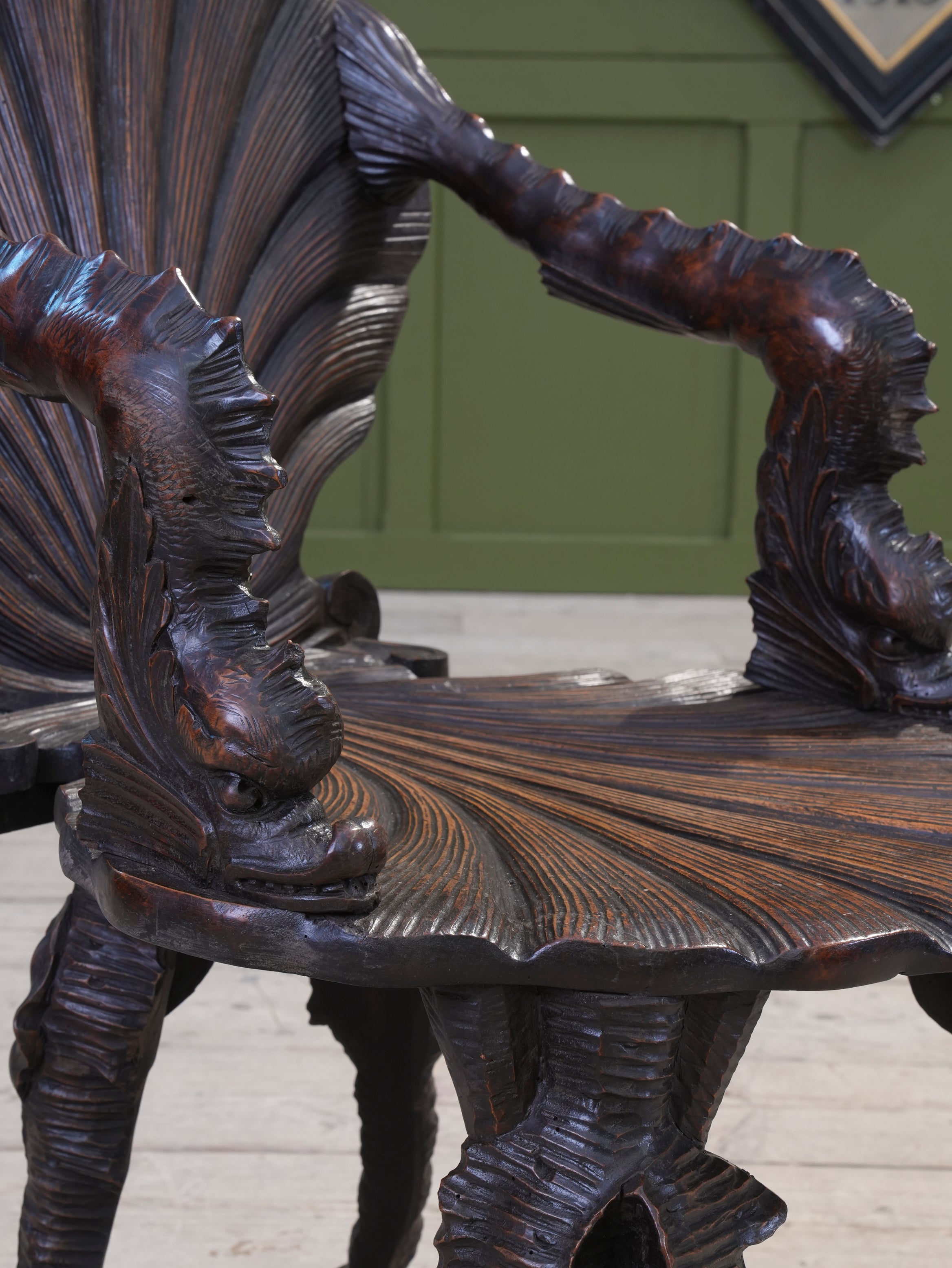 A 19th Century Walnut Grotto Chair