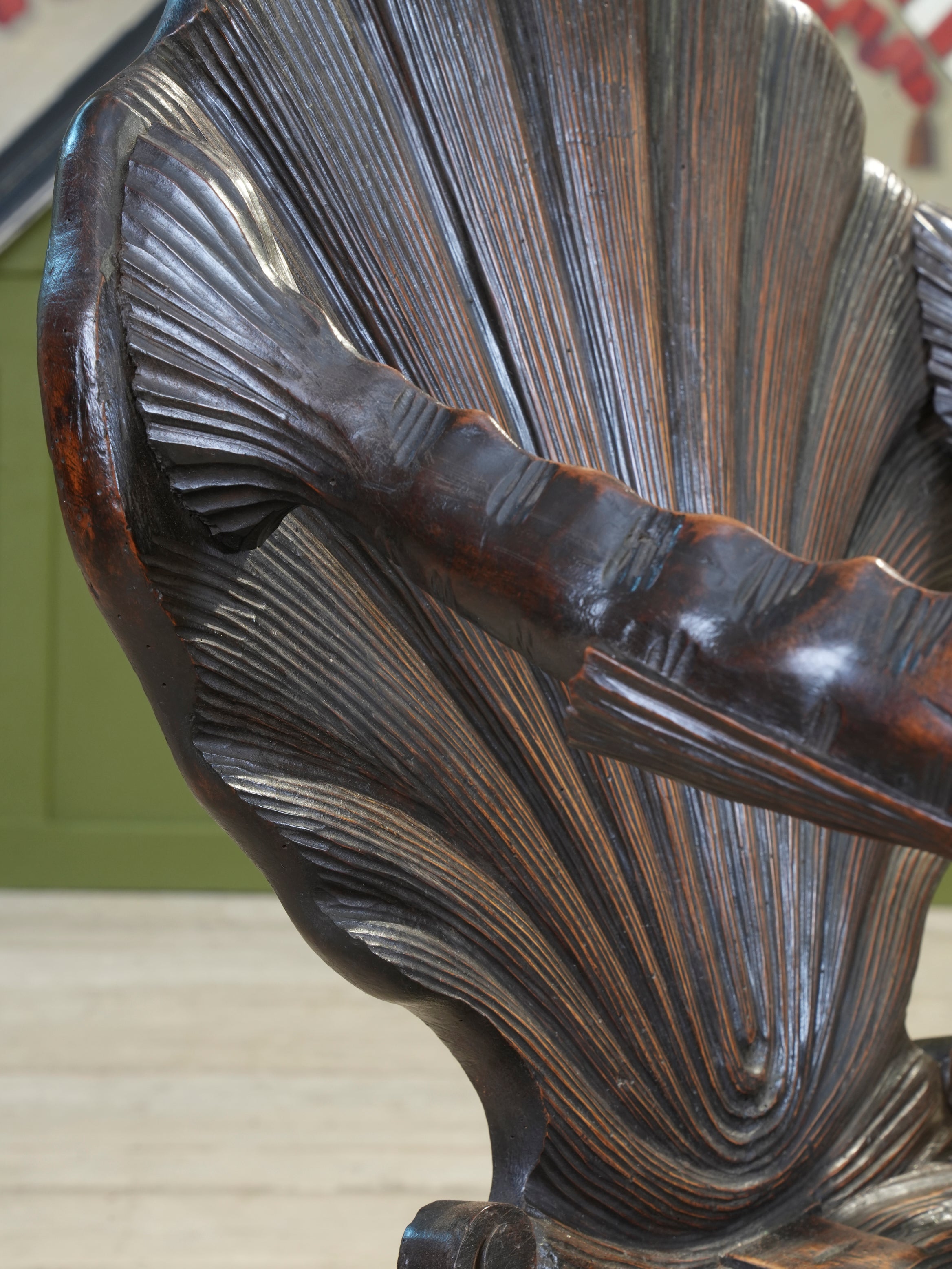 A 19th Century Walnut Grotto Chair