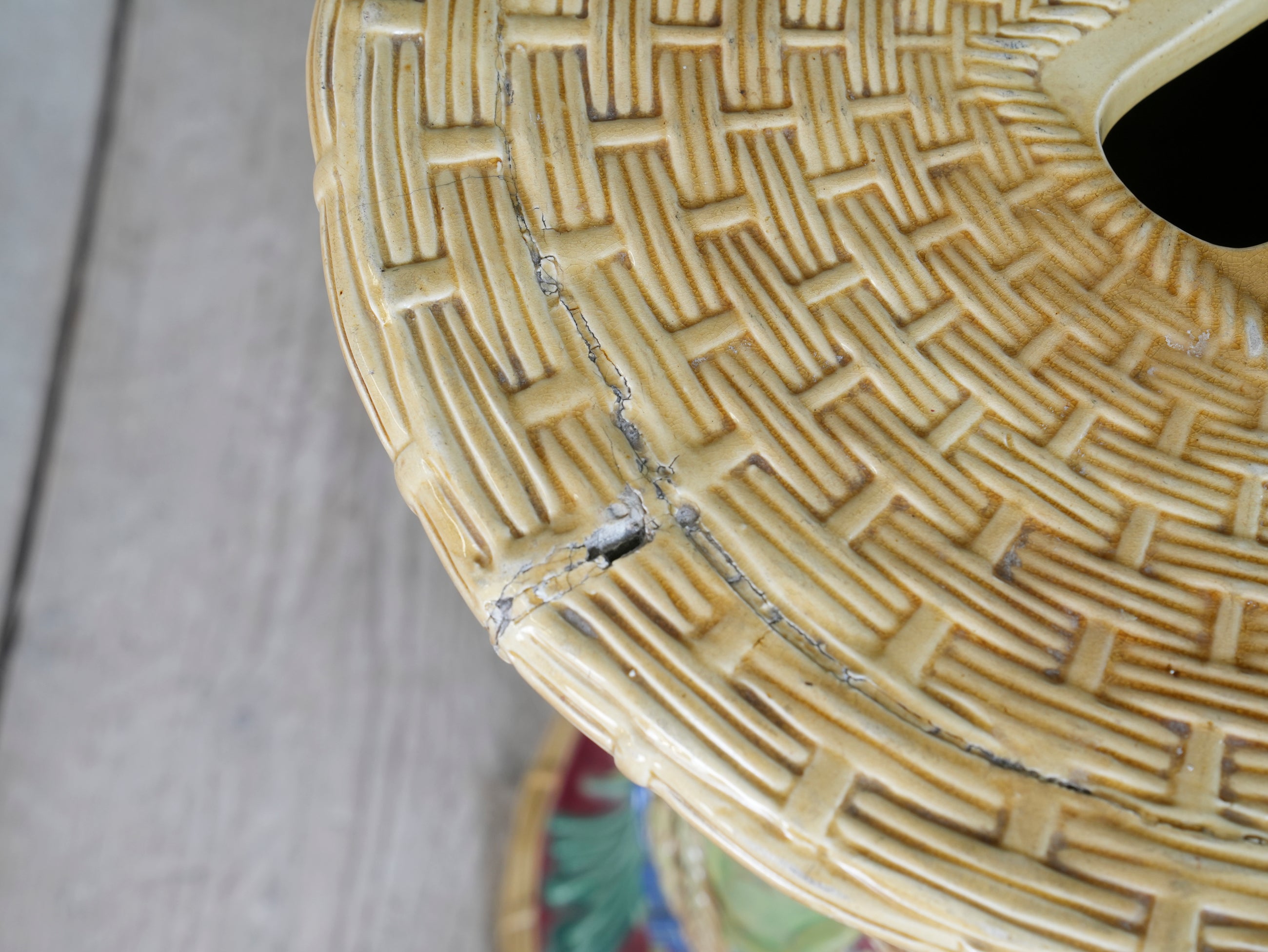 A Majolica Garden Stool by John Adams