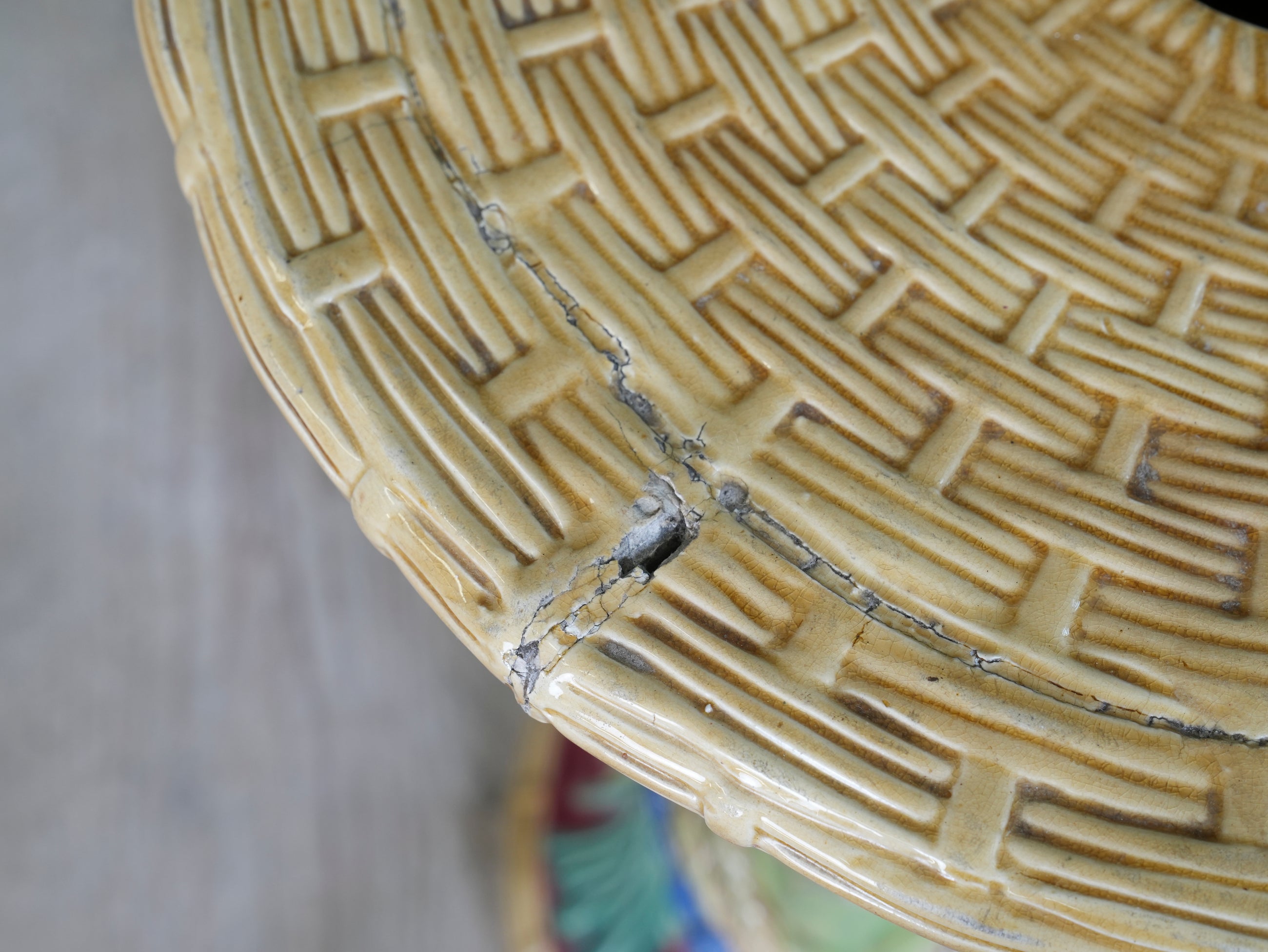 A Majolica Garden Stool by John Adams