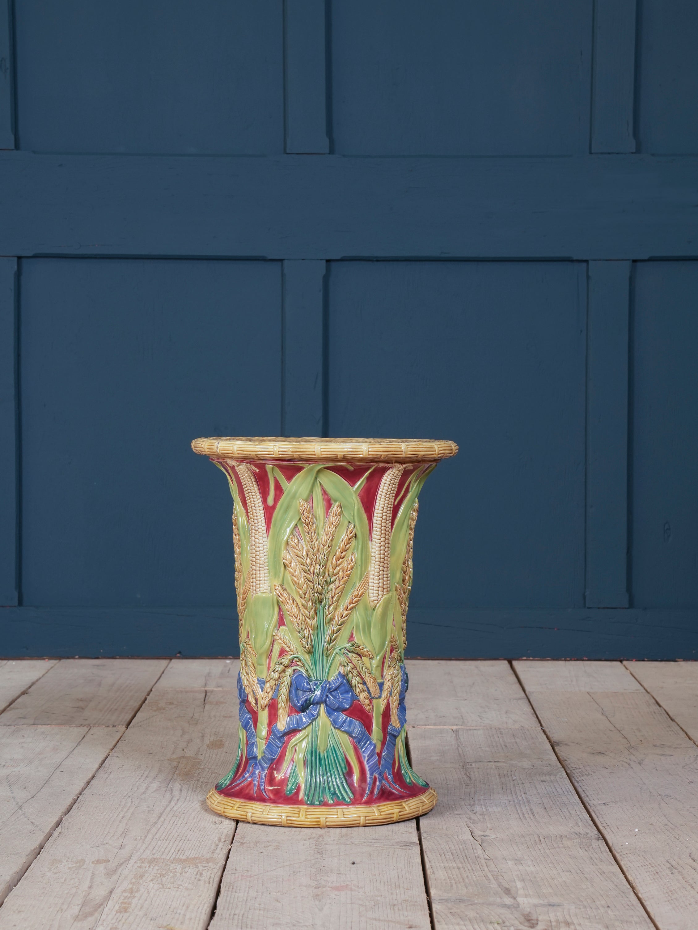 A Majolica Garden Stool by John Adams