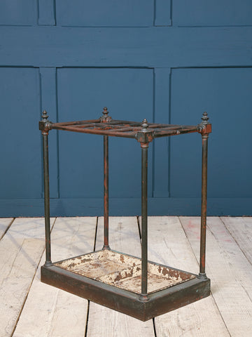 A Ten Section 19th Century Brass Stick Stand