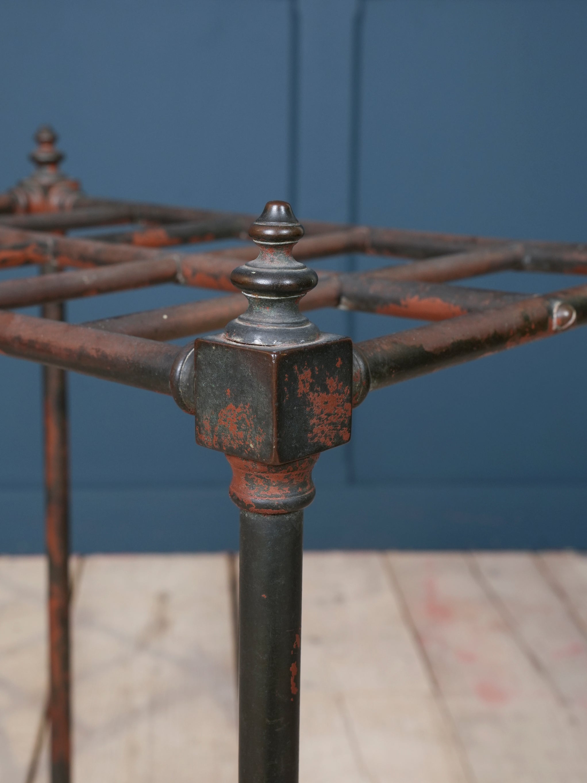 A Ten Section 19th Century Brass Stick Stand