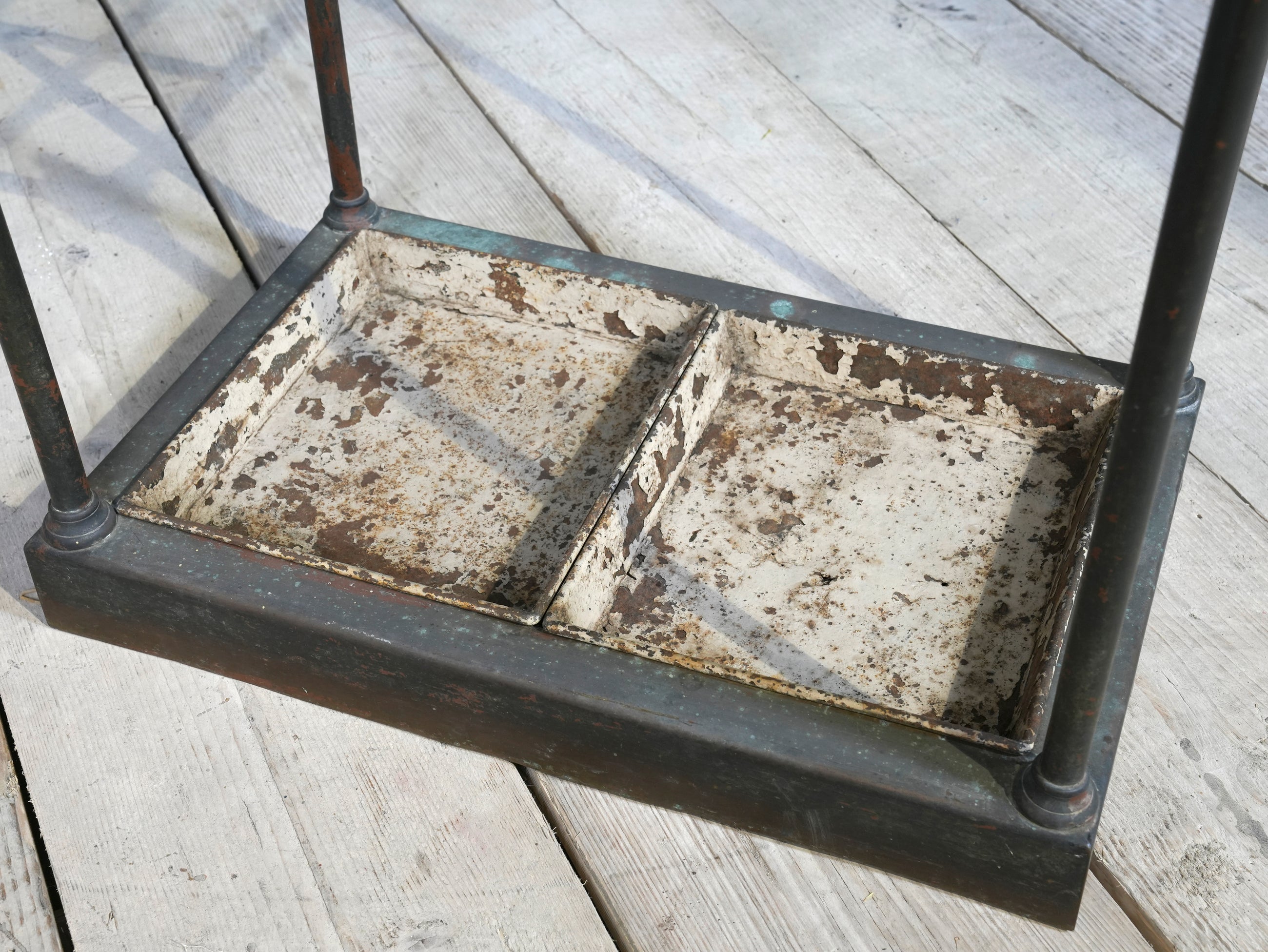 A Ten Section 19th Century Brass Stick Stand