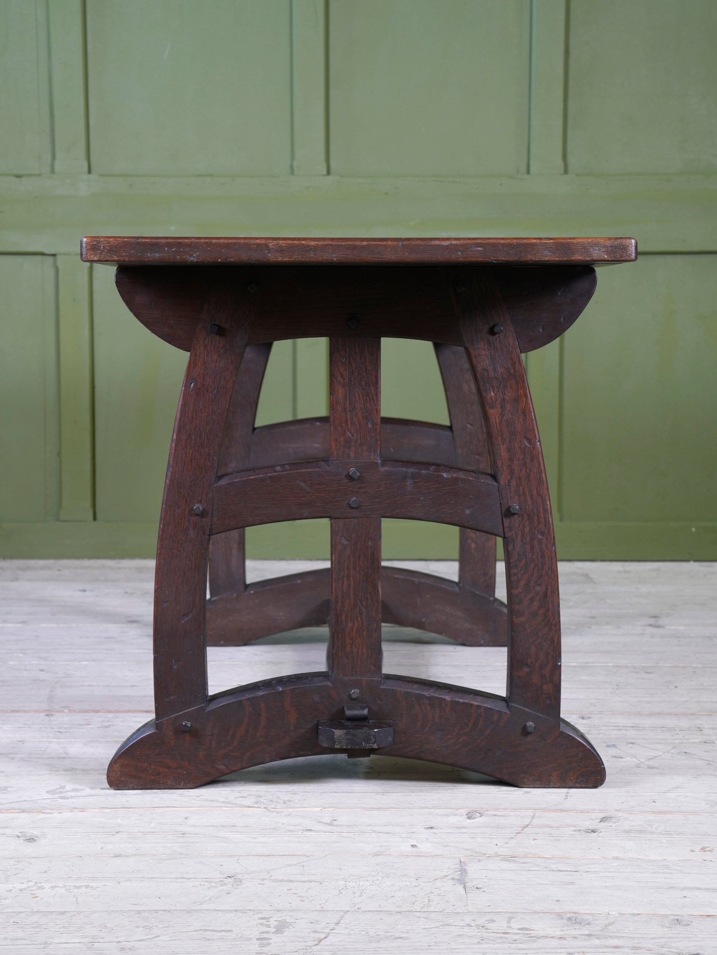 A Dark Oak Arts & Crafts Refectory Table
