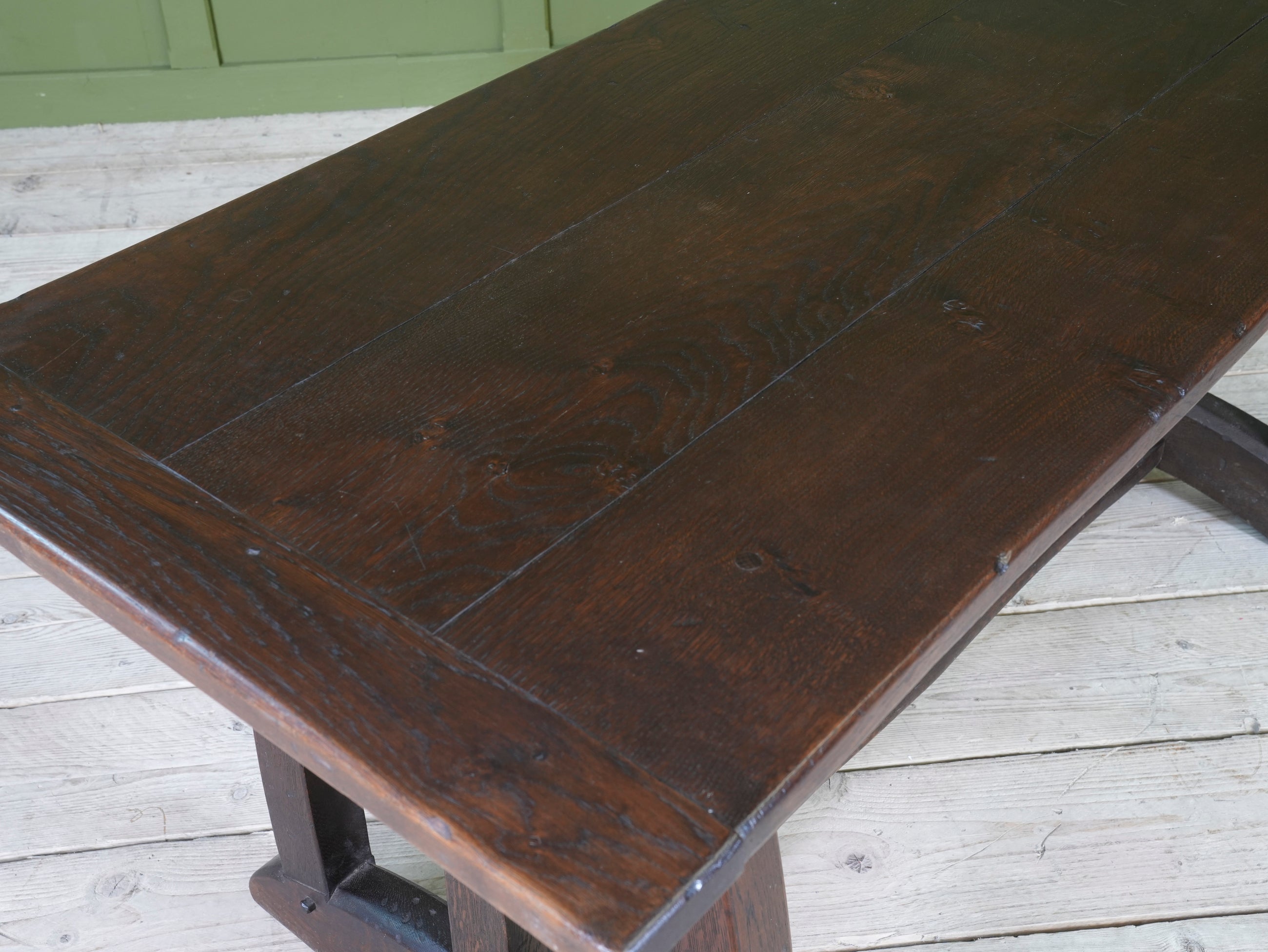 A Dark Oak Arts & Crafts Refectory Table