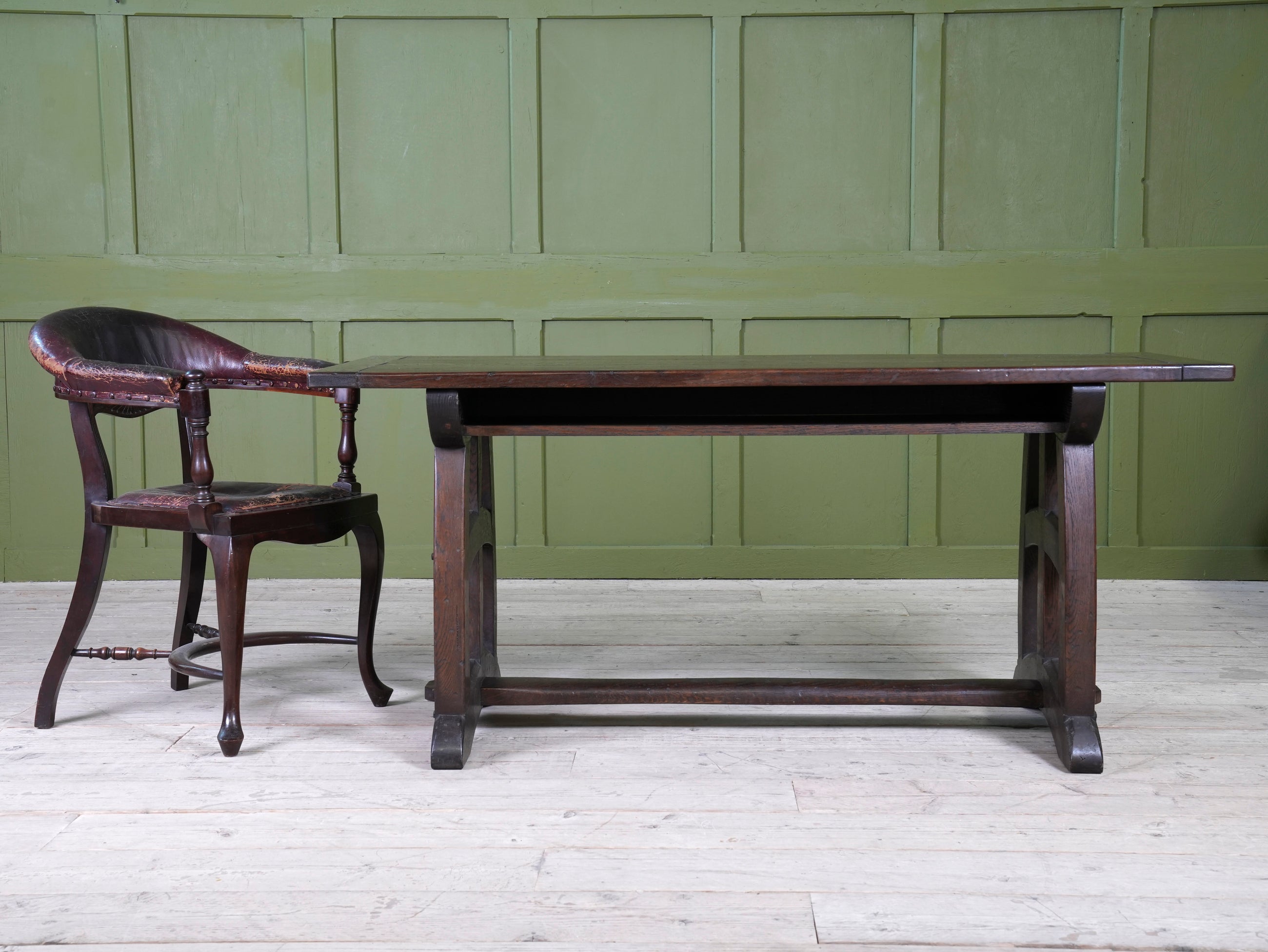 A Dark Oak Arts & Crafts Refectory Table