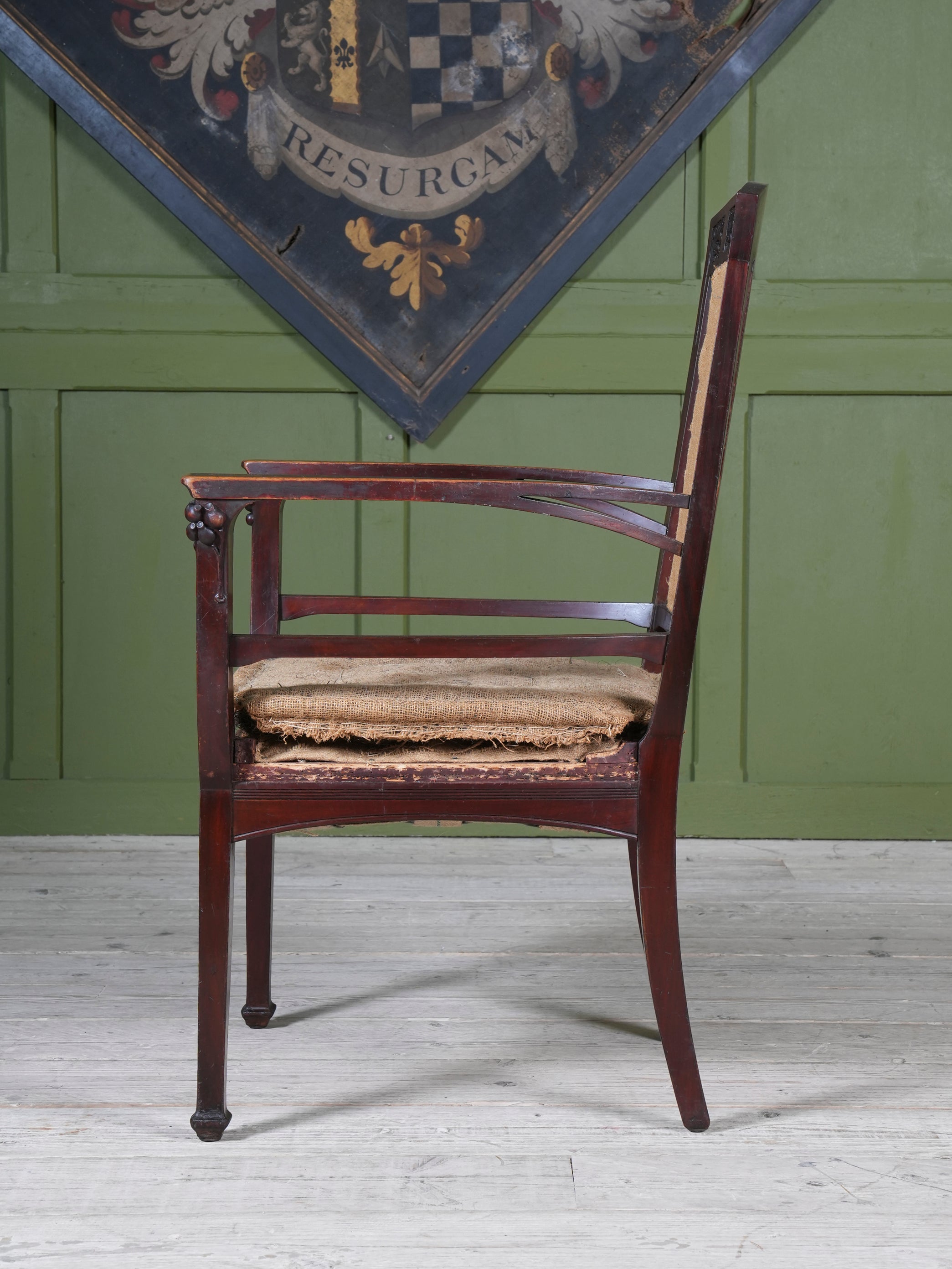 A Mahogany Arts & Crafts Elbow Chair