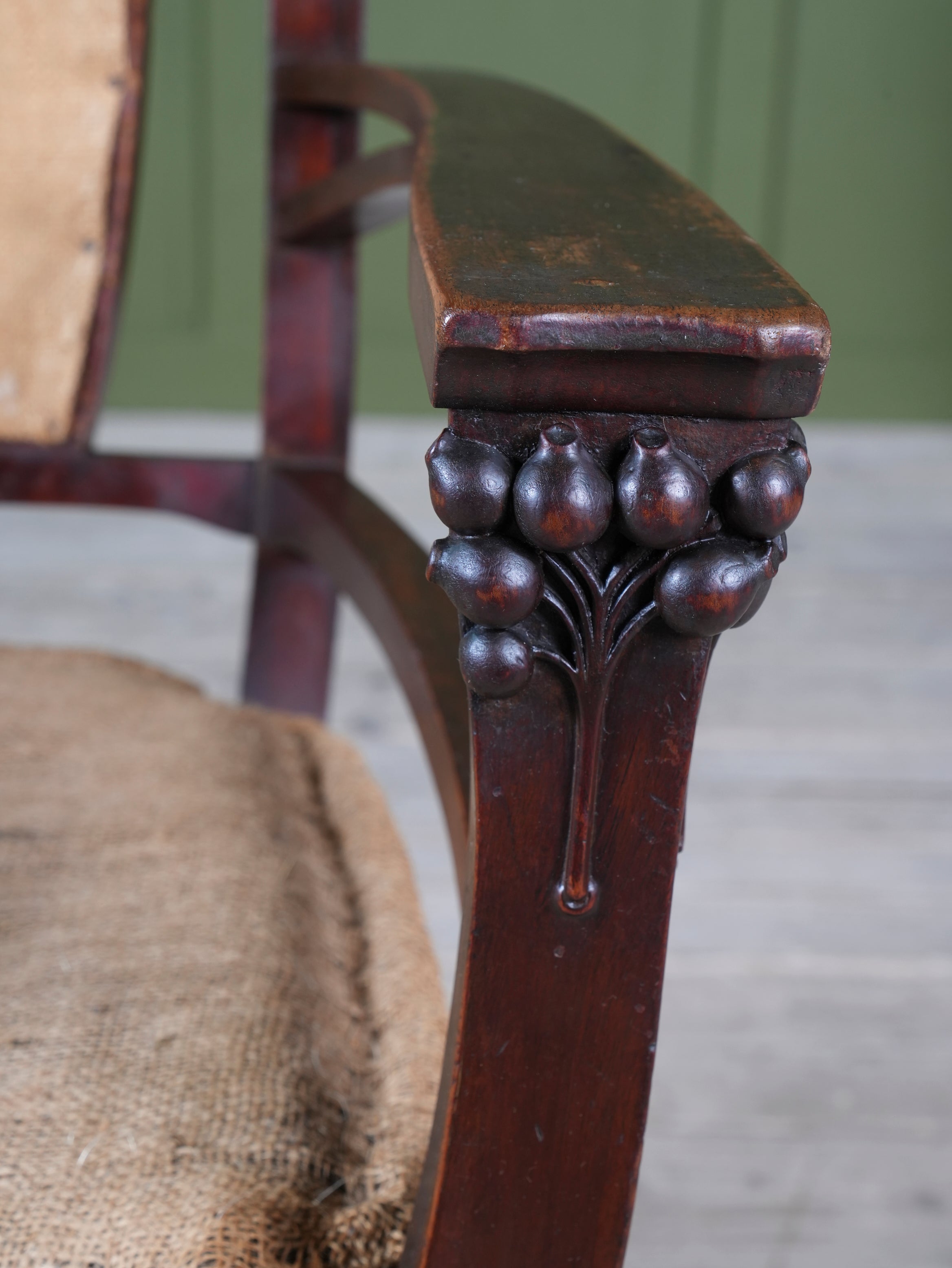 A Mahogany Arts & Crafts Elbow Chair