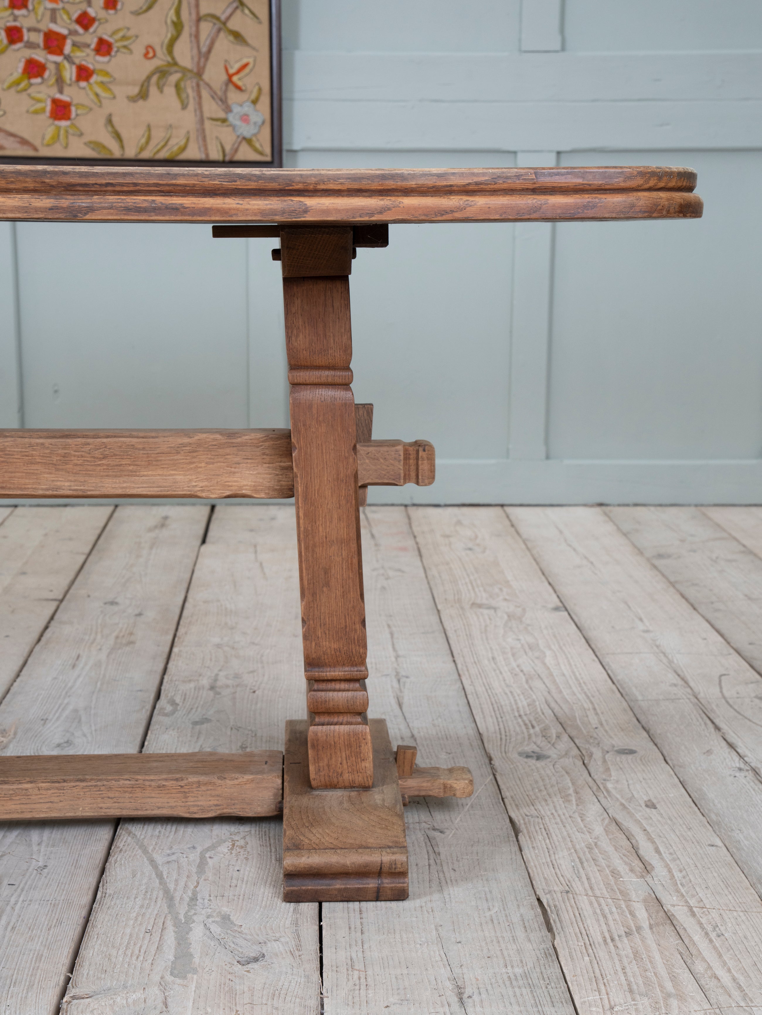 English Oak Arts & Crafts Refectory Table