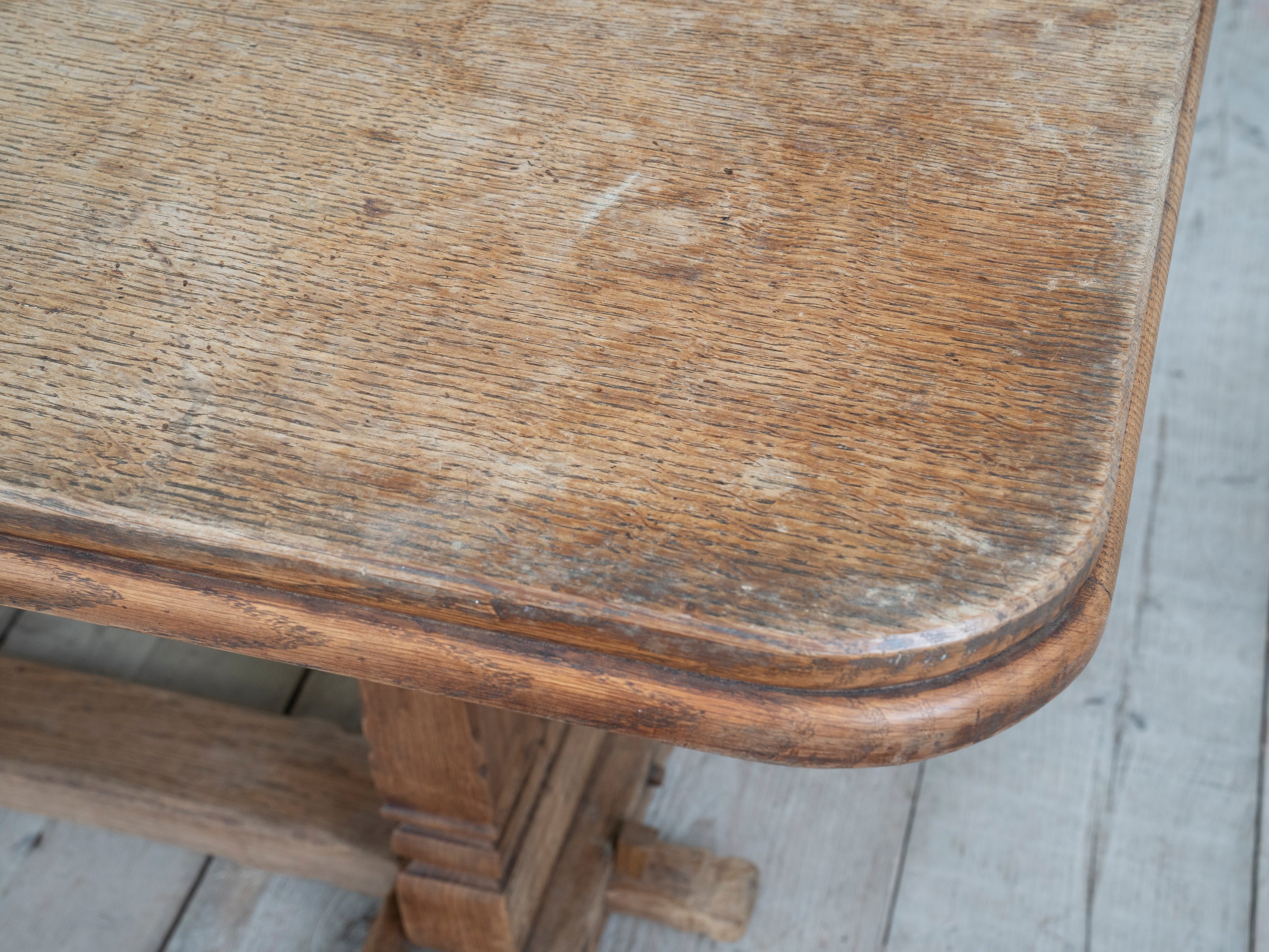 English Oak Arts & Crafts Refectory Table