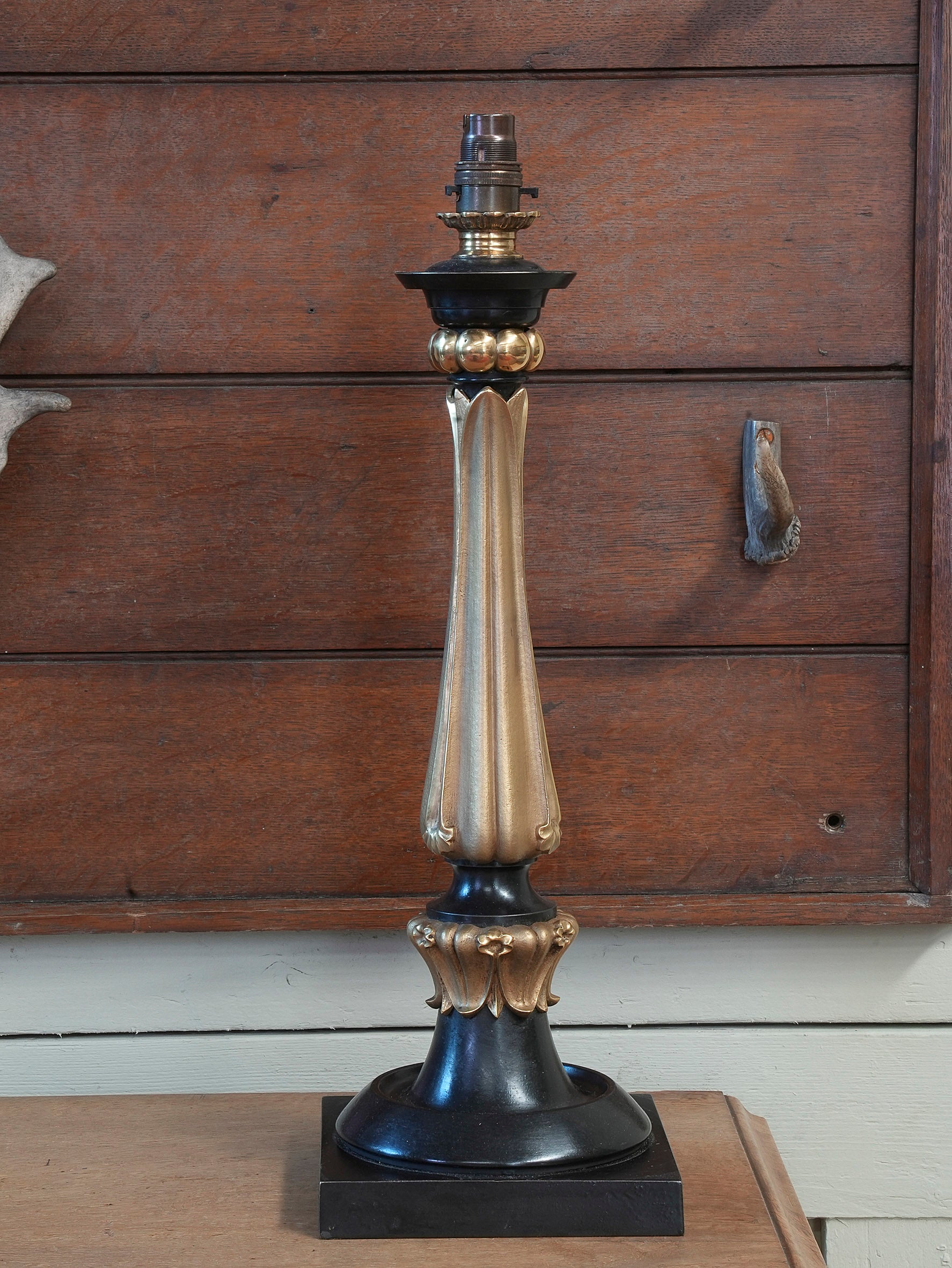 A William IV Bronze Table Lamp