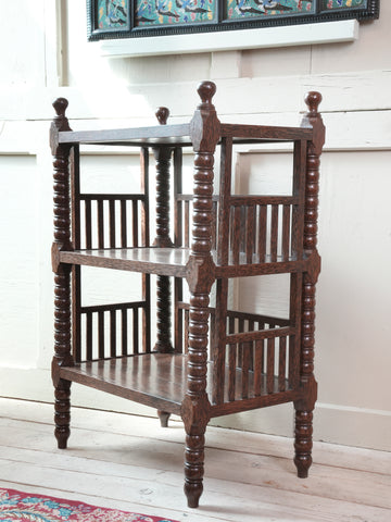 Anglo Indian Palm Wood Etagere