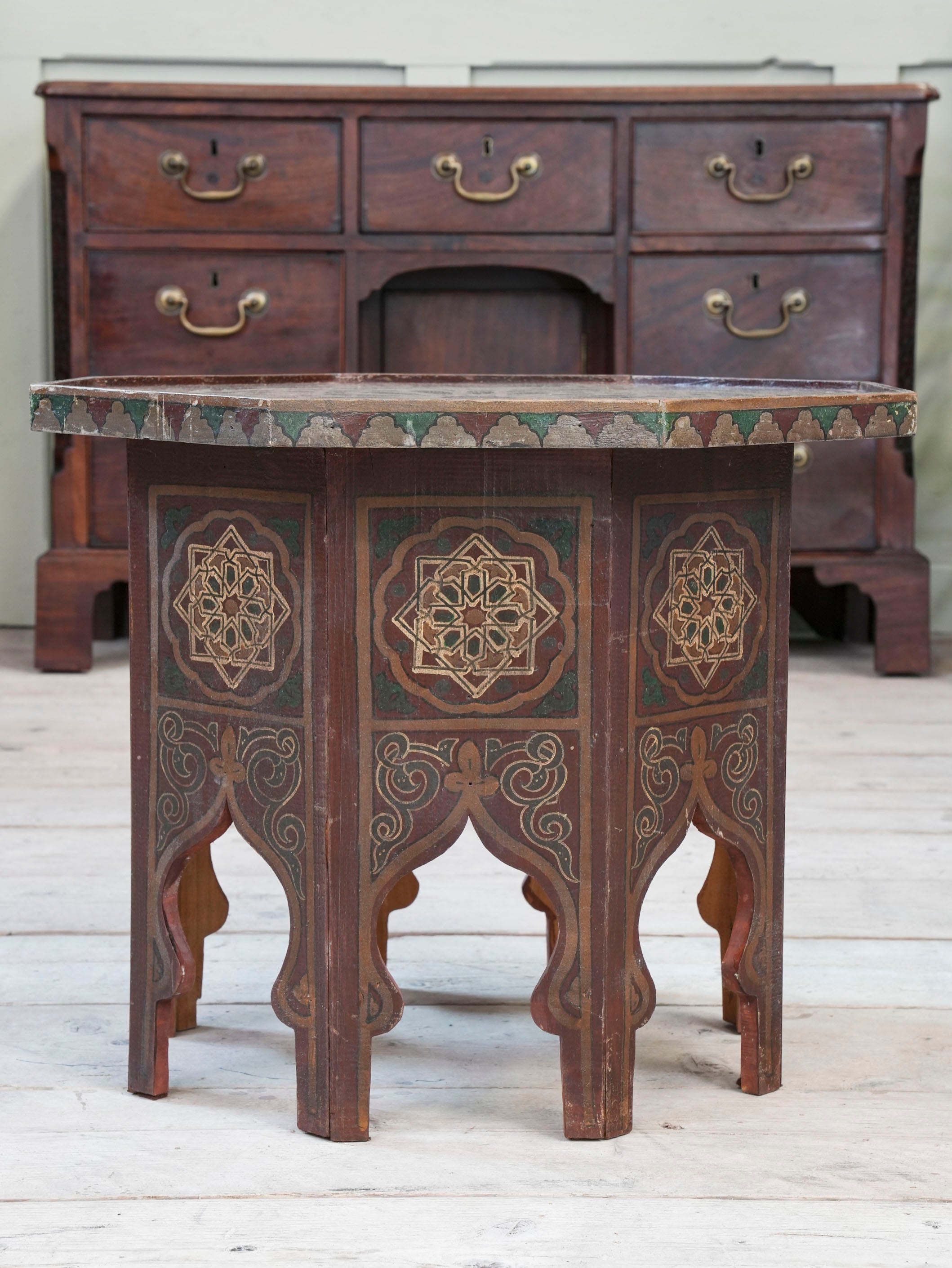 A Painted Moorish Occasional Table