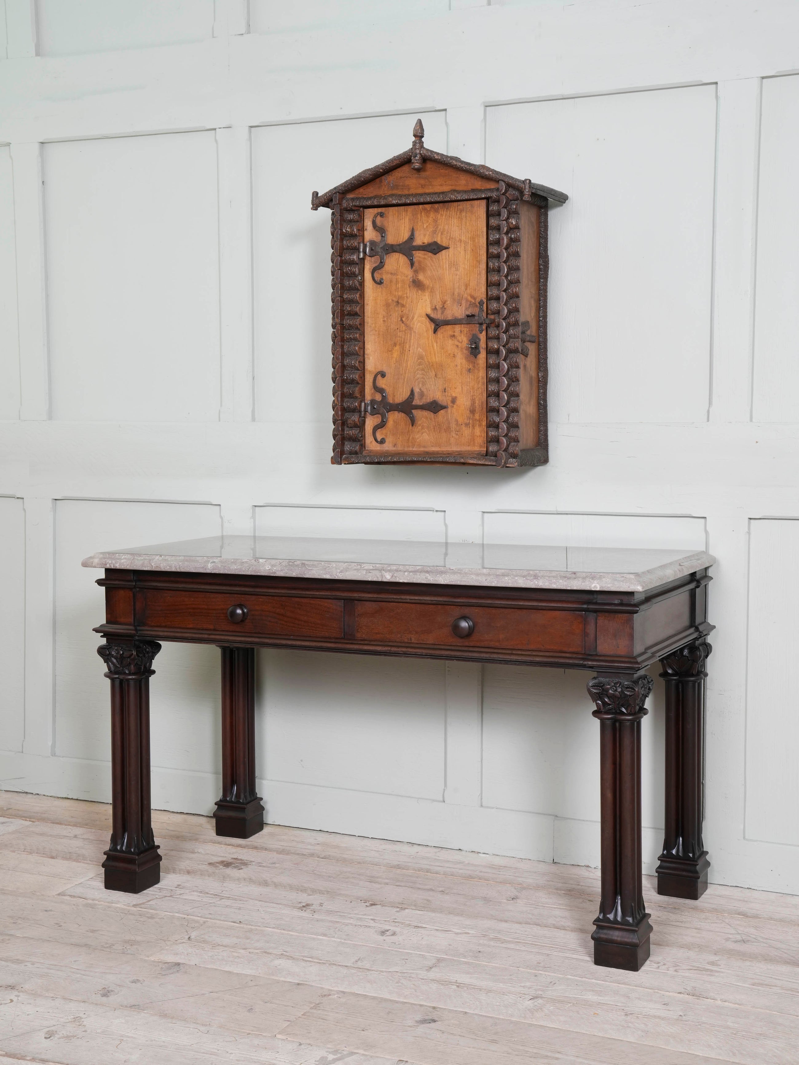 A 19th Century Marble Top Serving Table