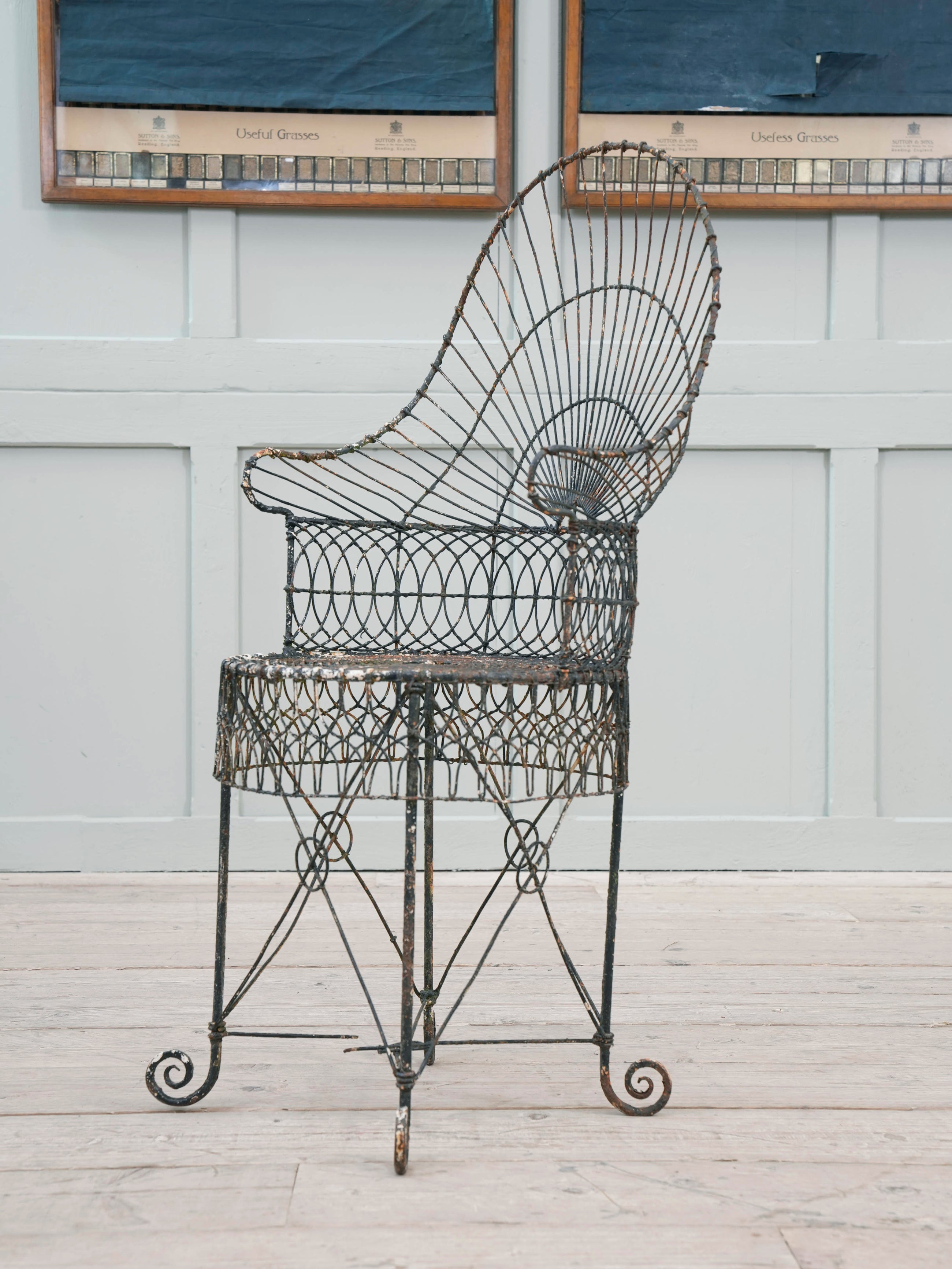 A Regency Wirework Chair