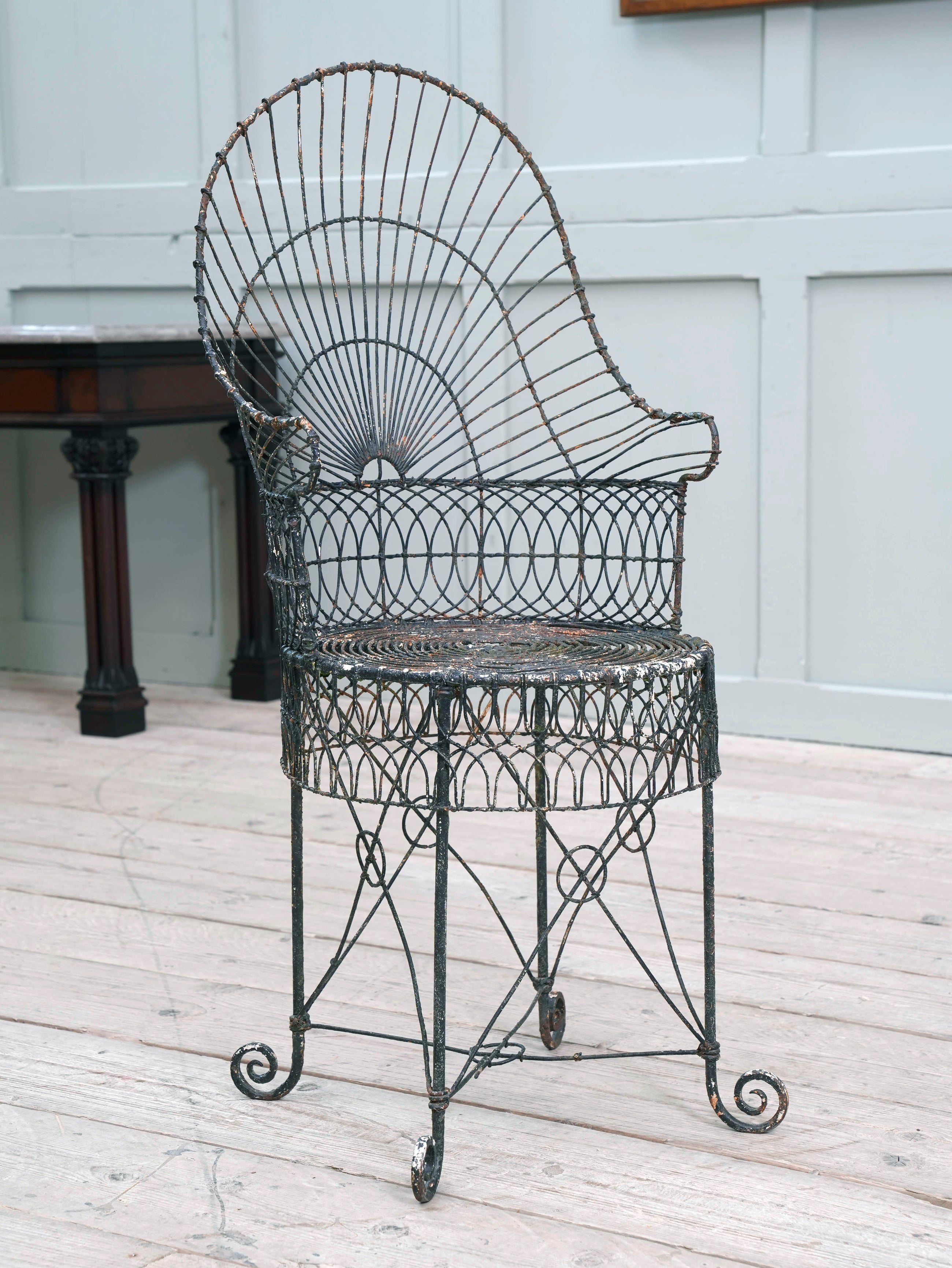 A Regency Wirework Chair