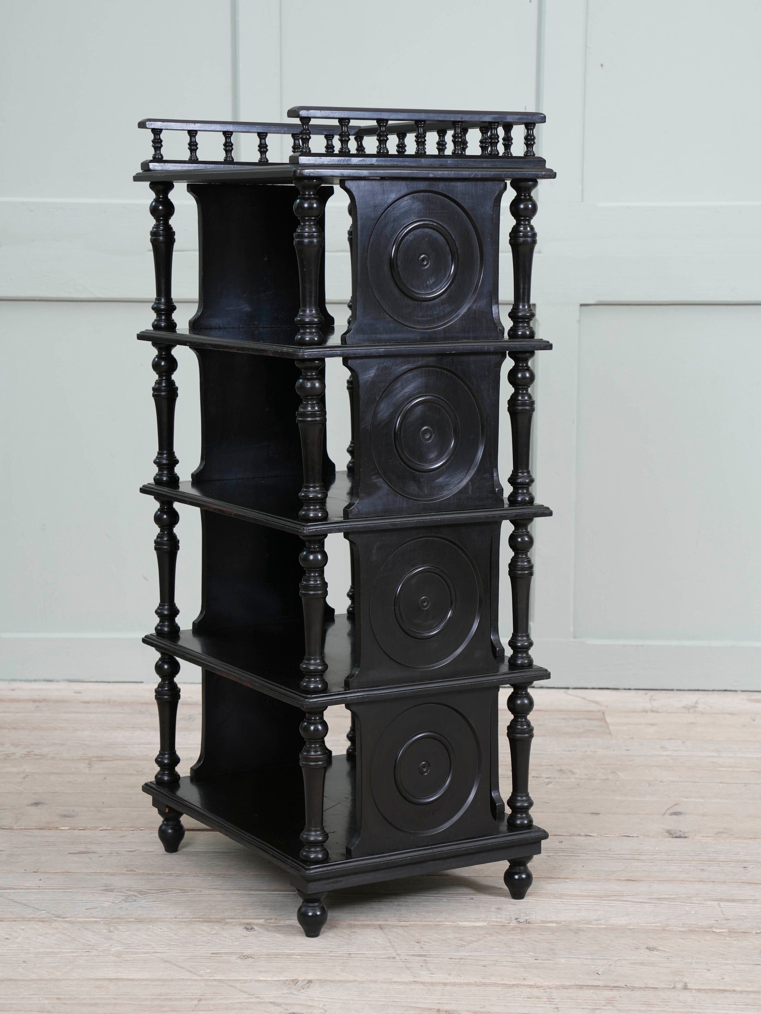 Ebonised Etagere