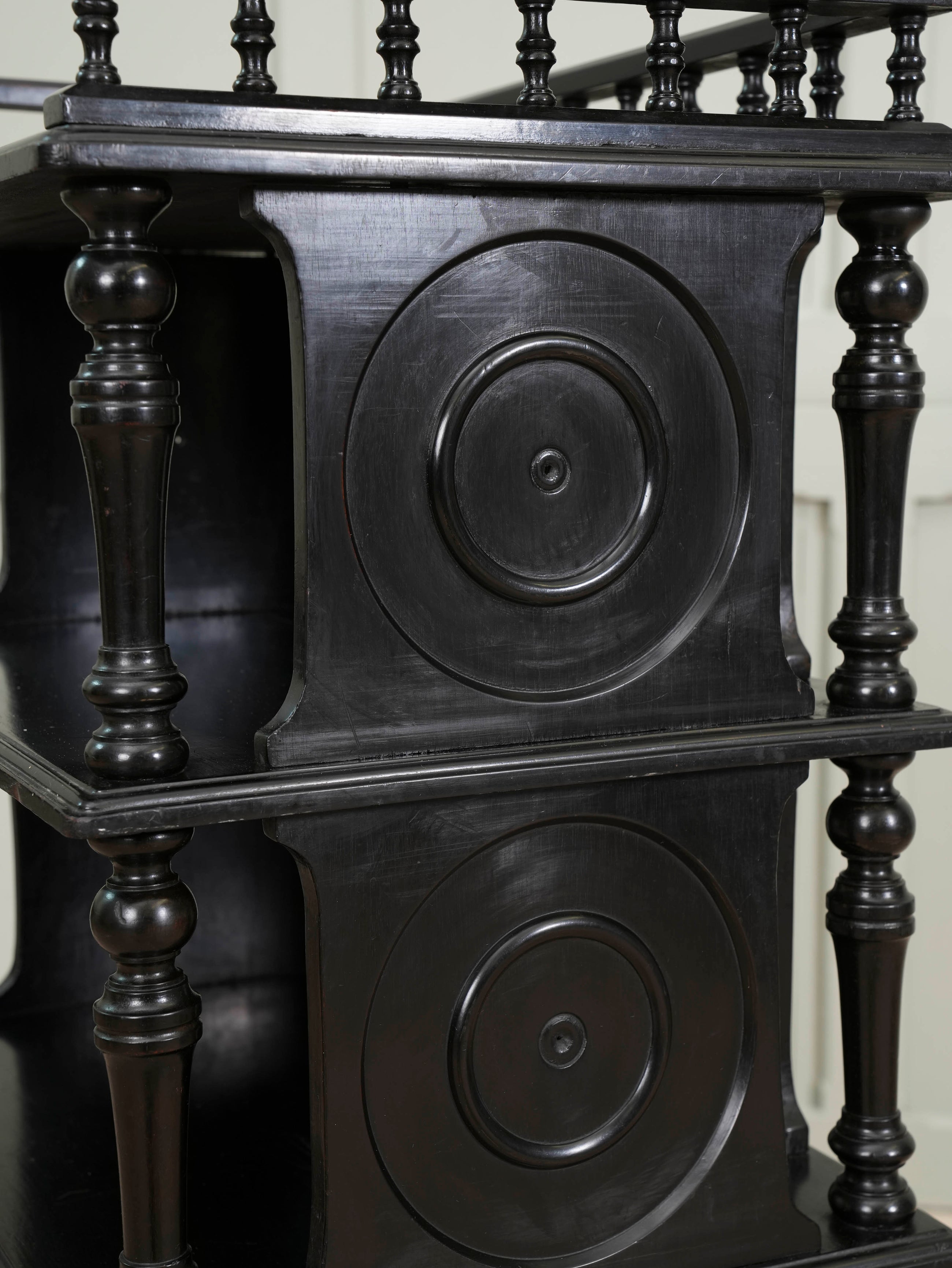 Ebonised Etagere