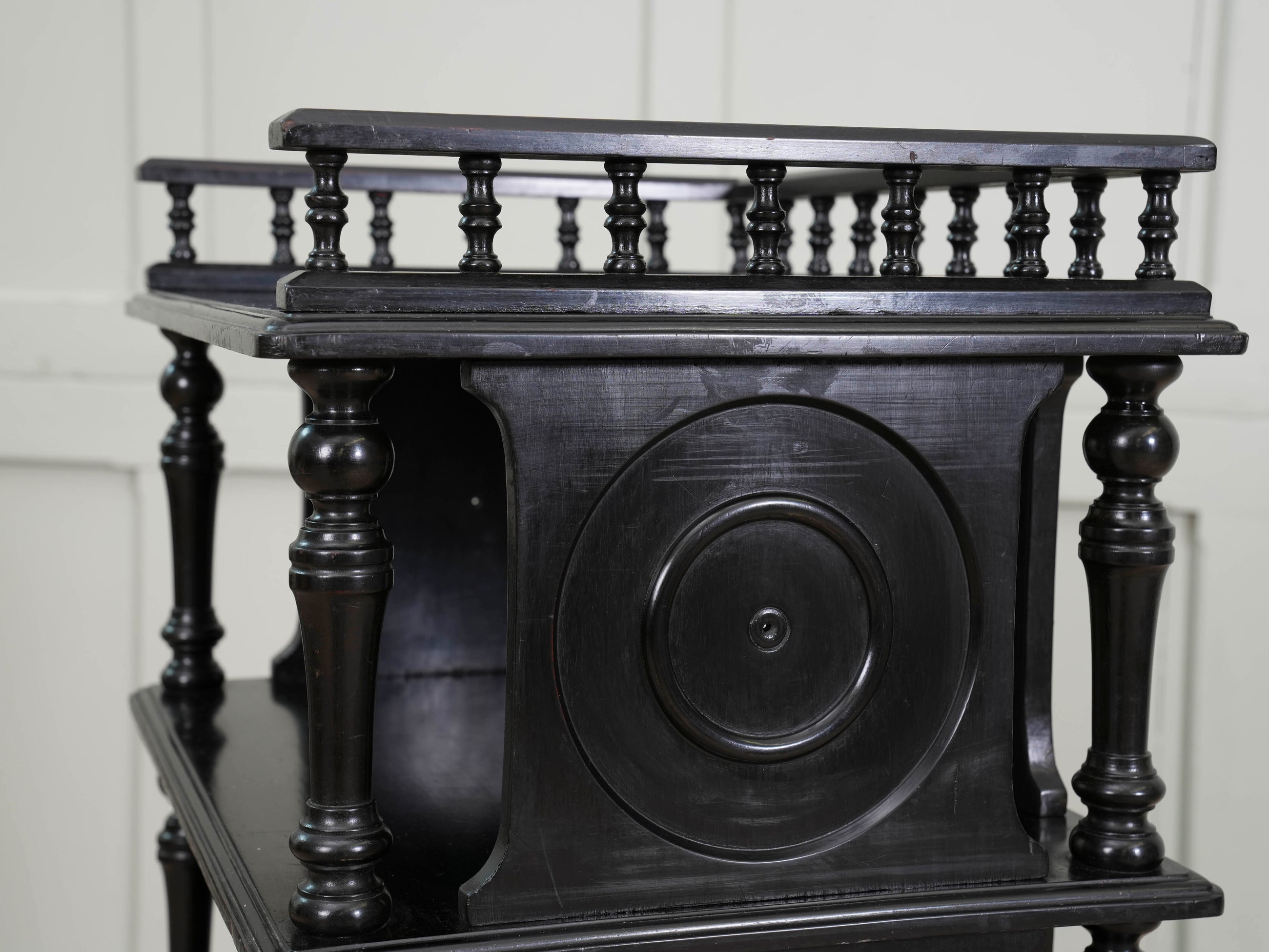 Ebonised Etagere
