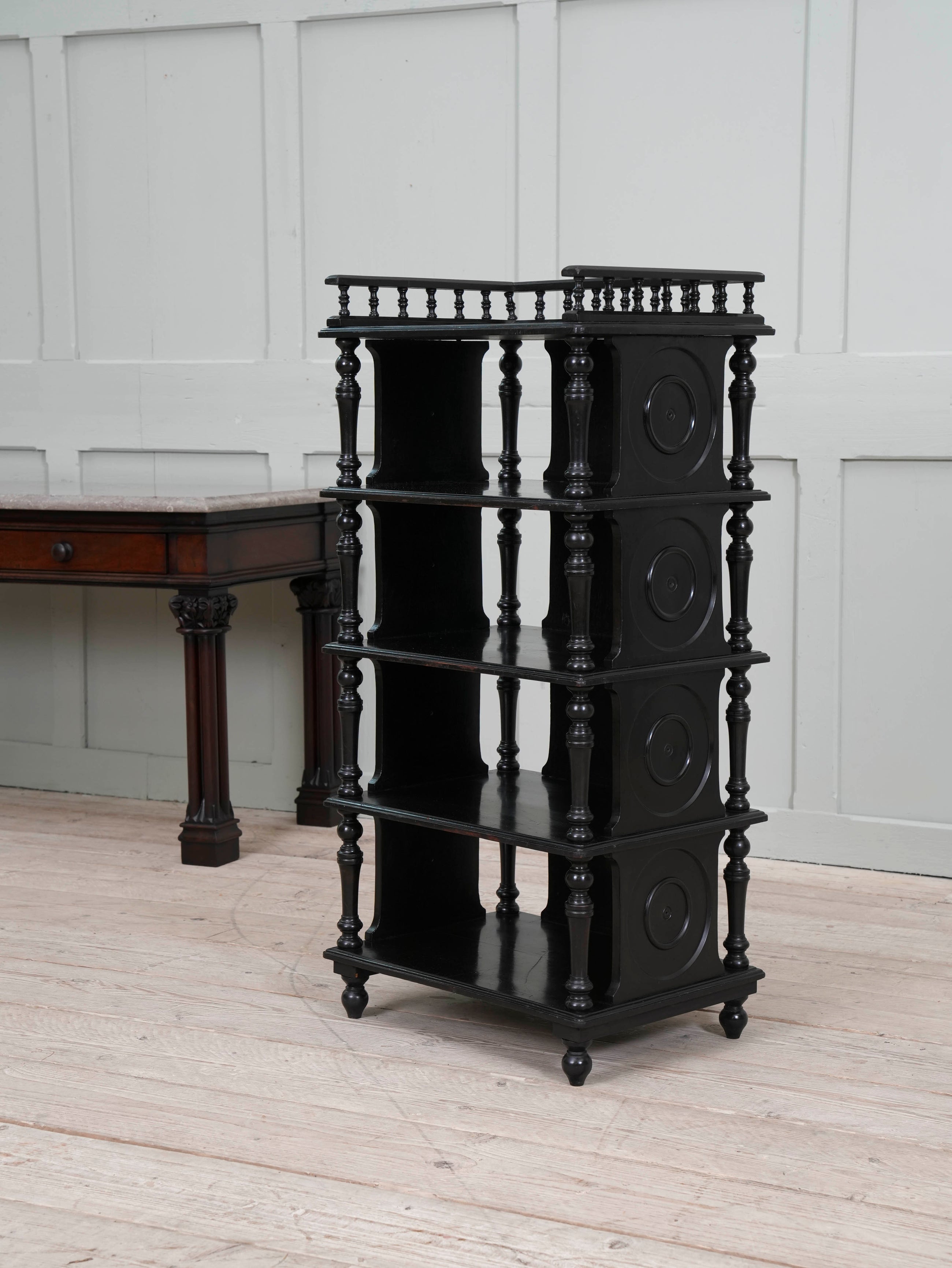 Ebonised Etagere