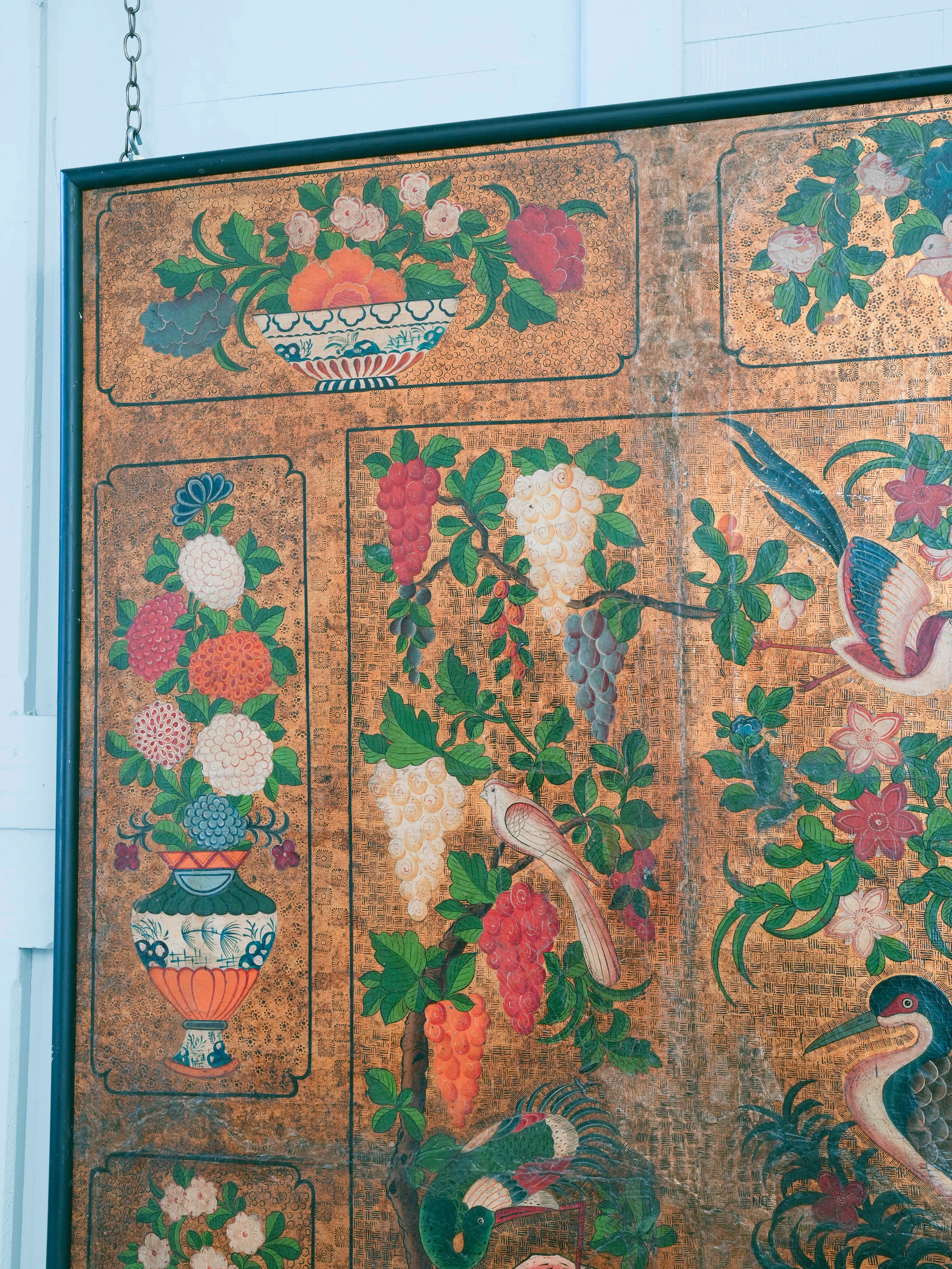 A Pair of Early 18th Century “Japanese” Leather Panels