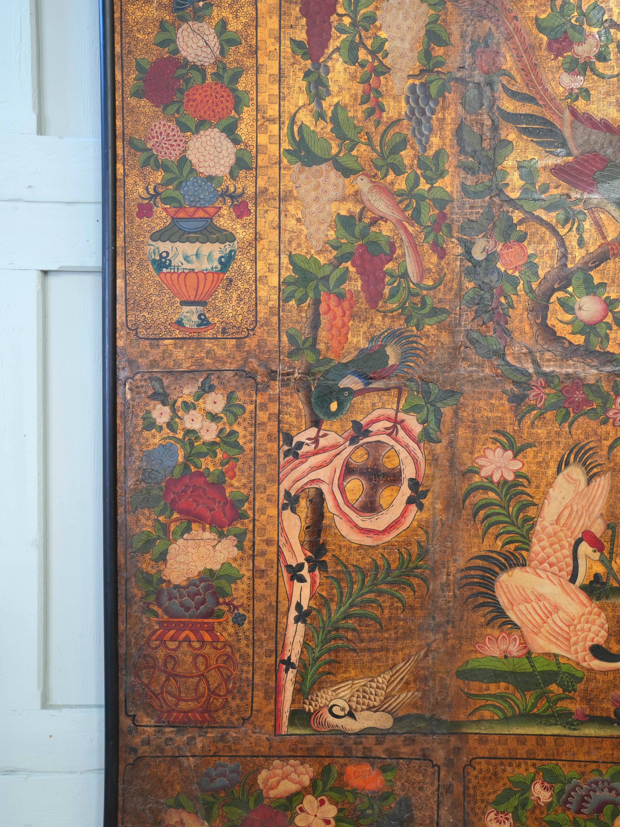 A Pair of Early 18th Century “Japanese” Leather Panels