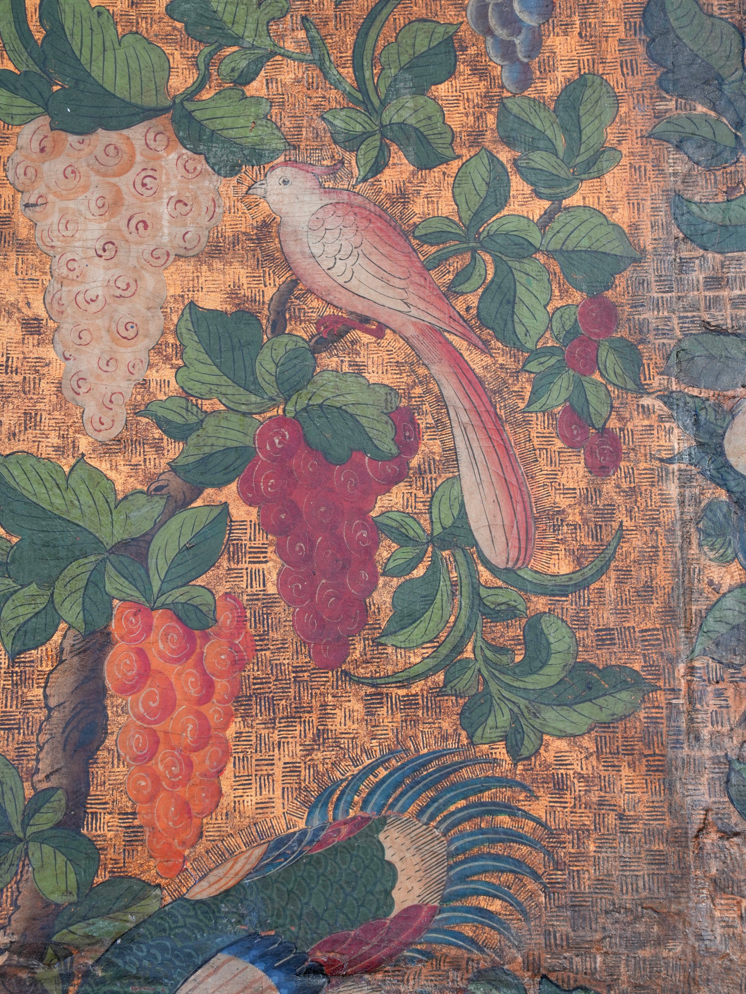 A Pair of Early 18th Century “Japanese” Leather Panels