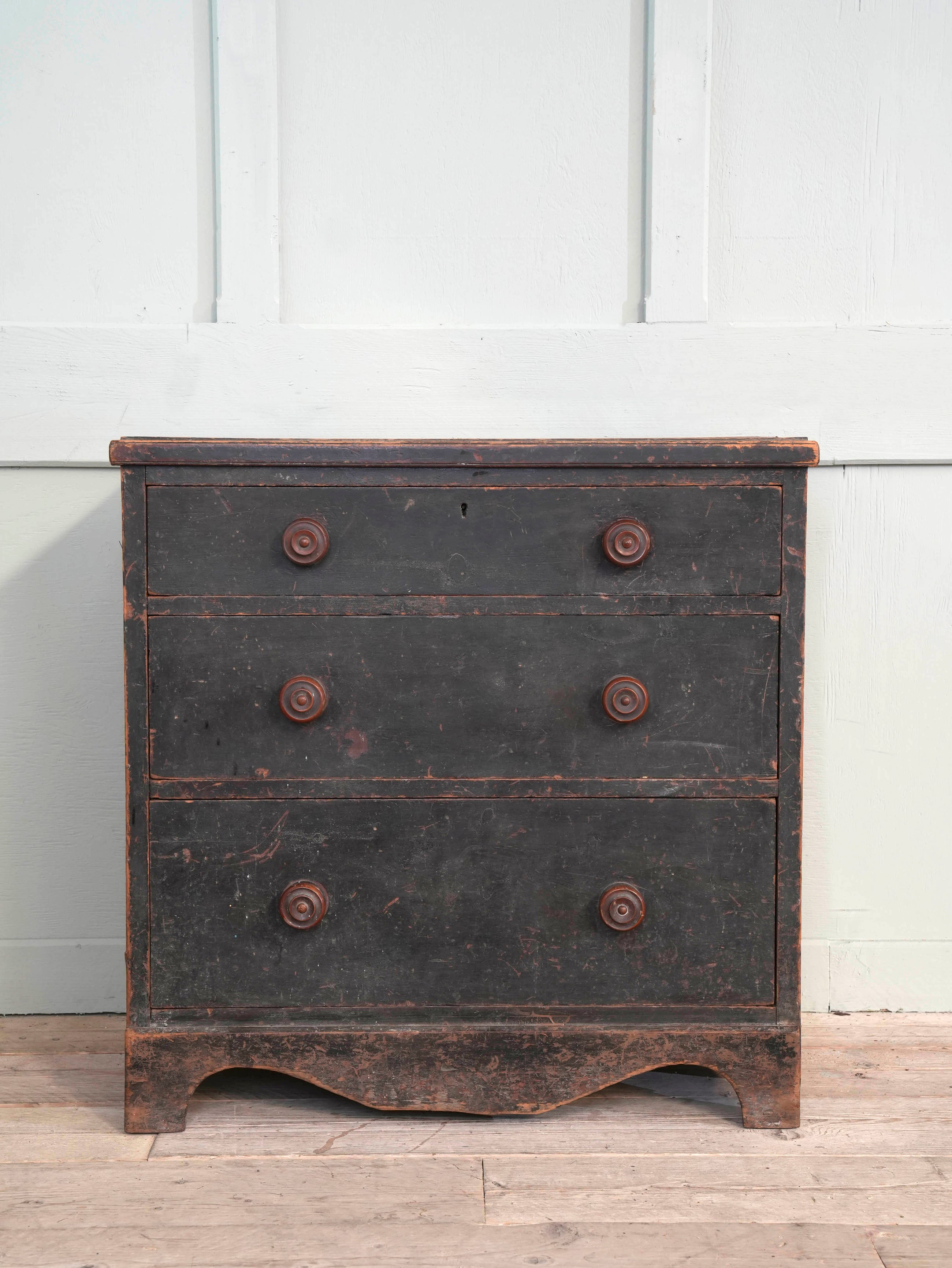 A 19th Century Painted Pine Chest of Drawers